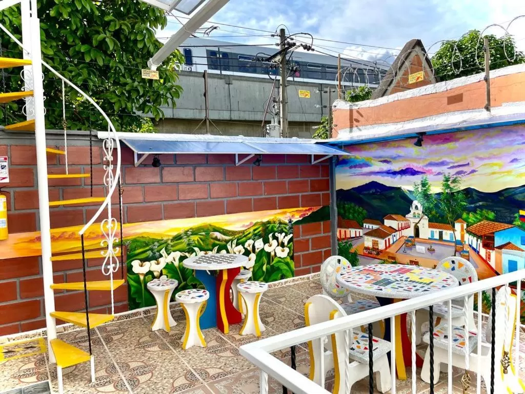 Patio in Hotel Eterna Primavera