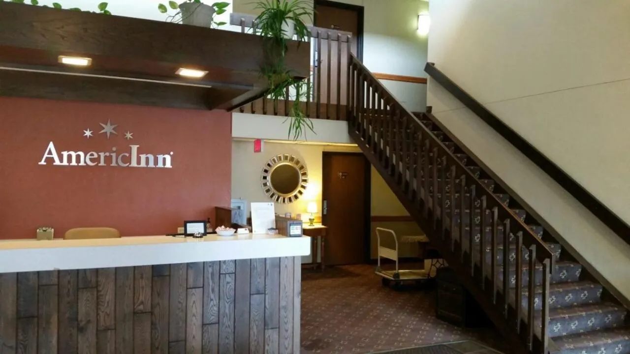 Lobby or reception in AmericInn by Wyndham Forest Lake