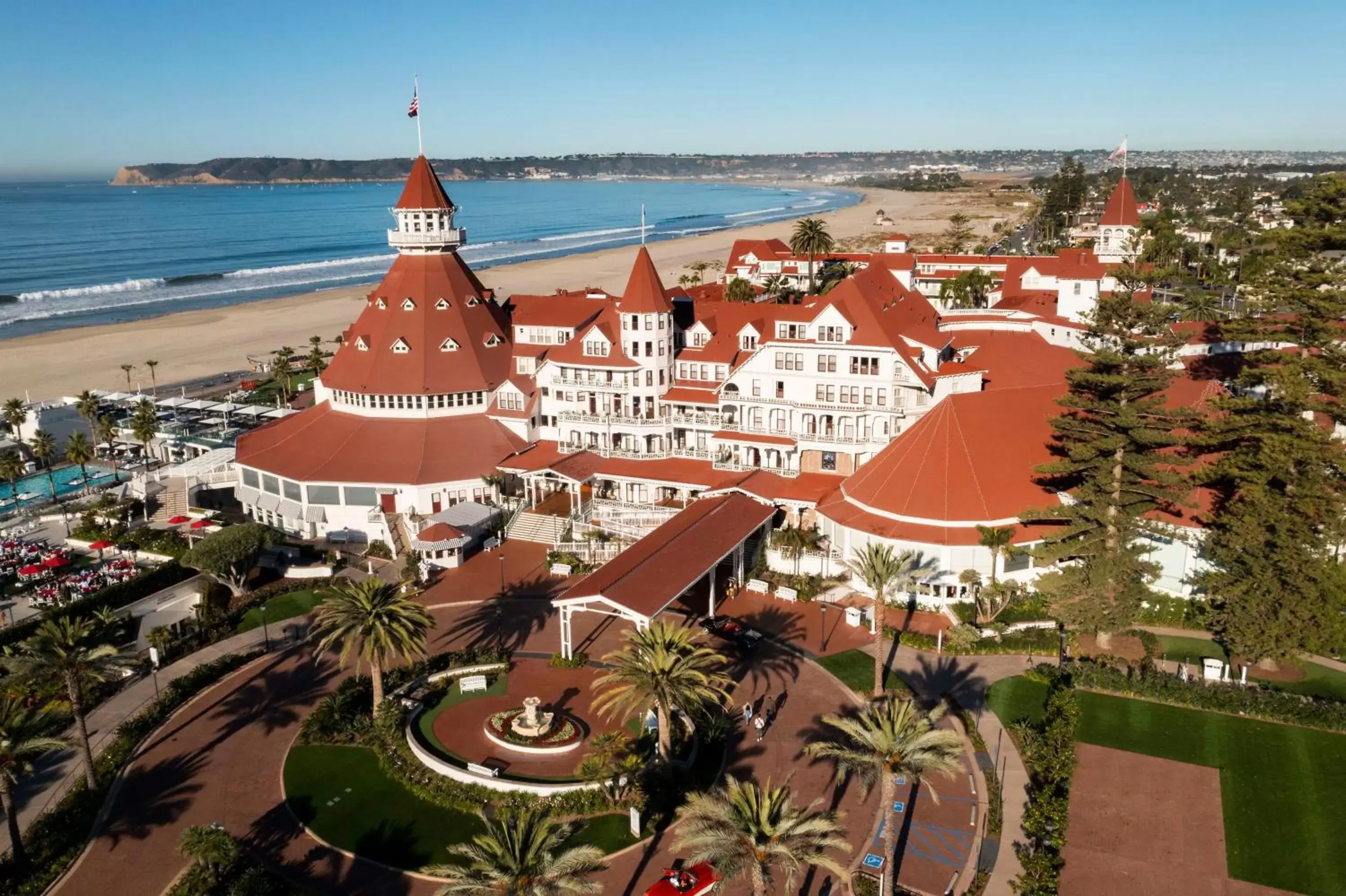 Property building, Bird's-eye View in Hotel del Coronado, Curio Collection by Hilton