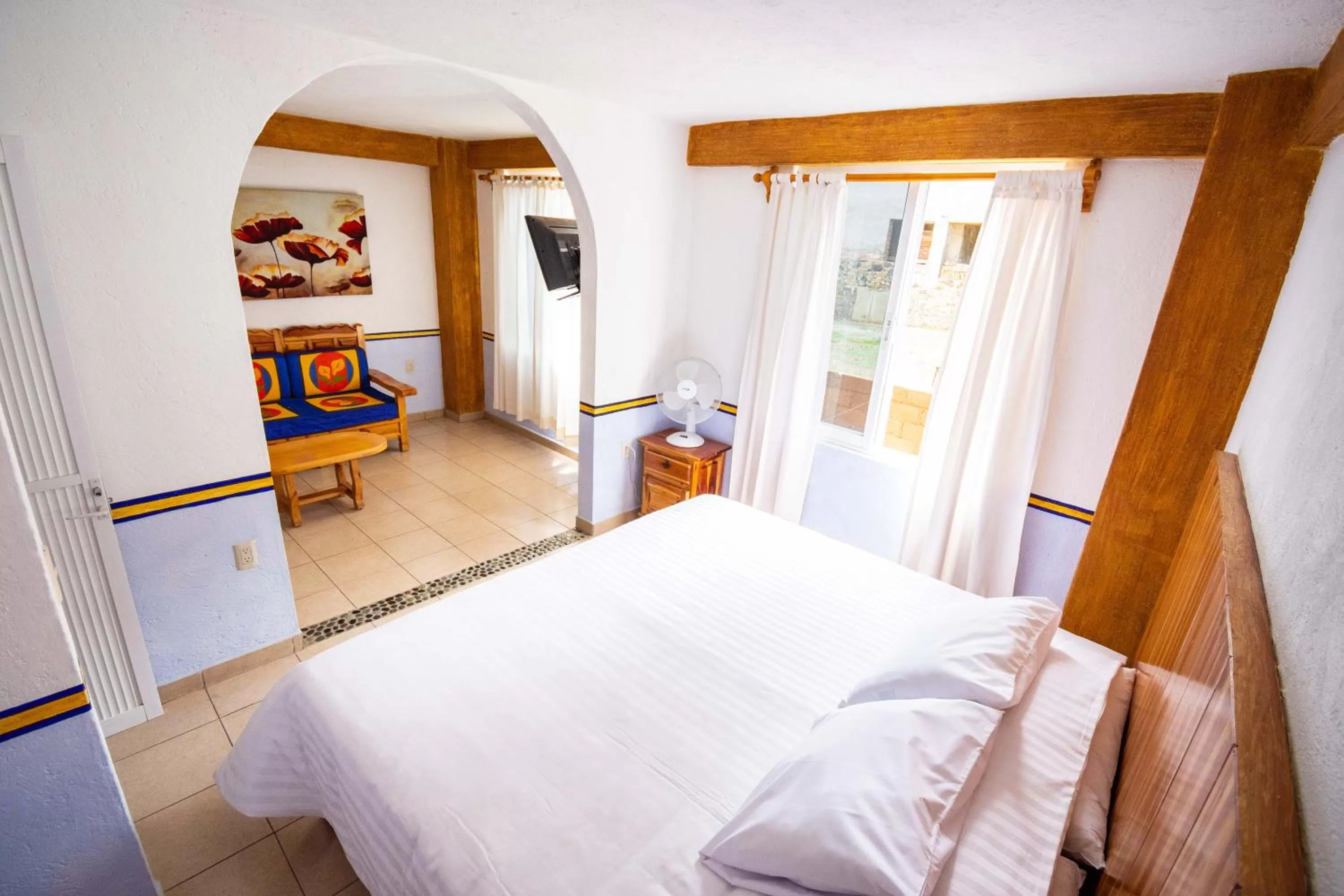 Bed in La Pirámide del Tepozteco