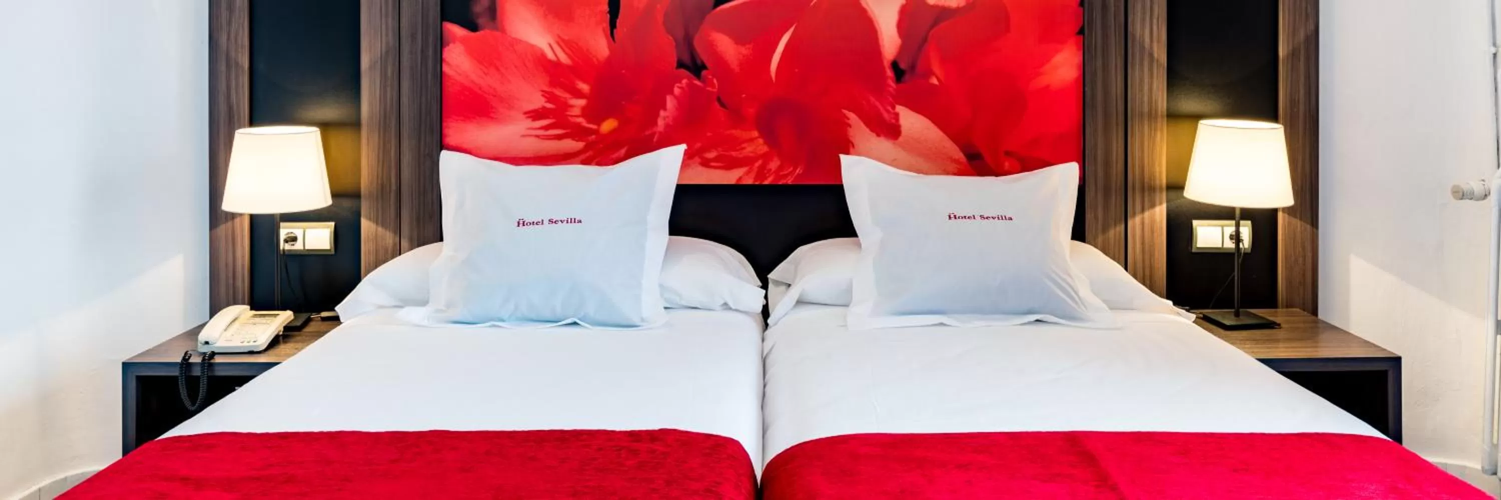 Twin Room with Balcony in Hotel Sevilla