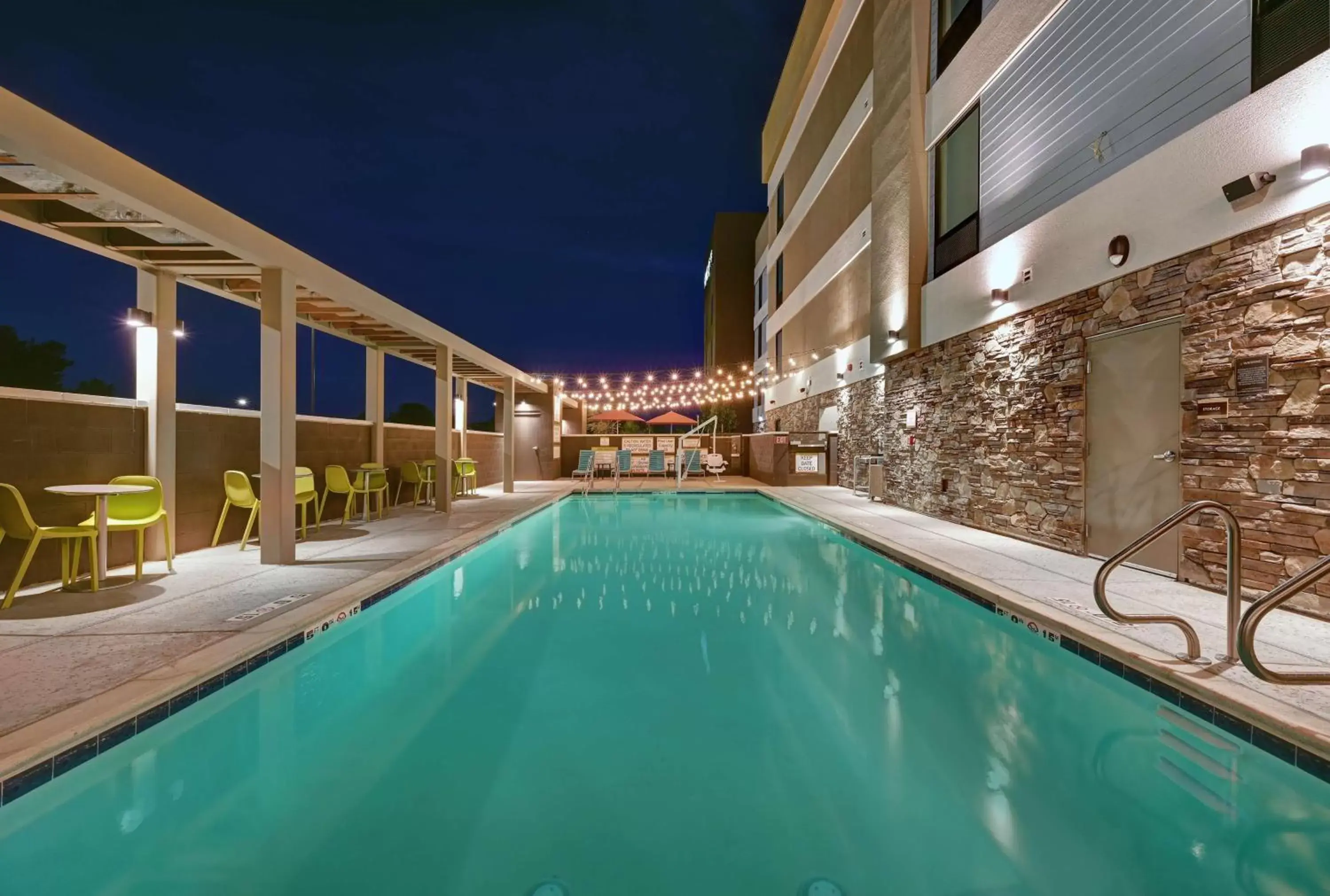 Pool view, Swimming Pool in Home2 Suites By Hilton Tracy, Ca