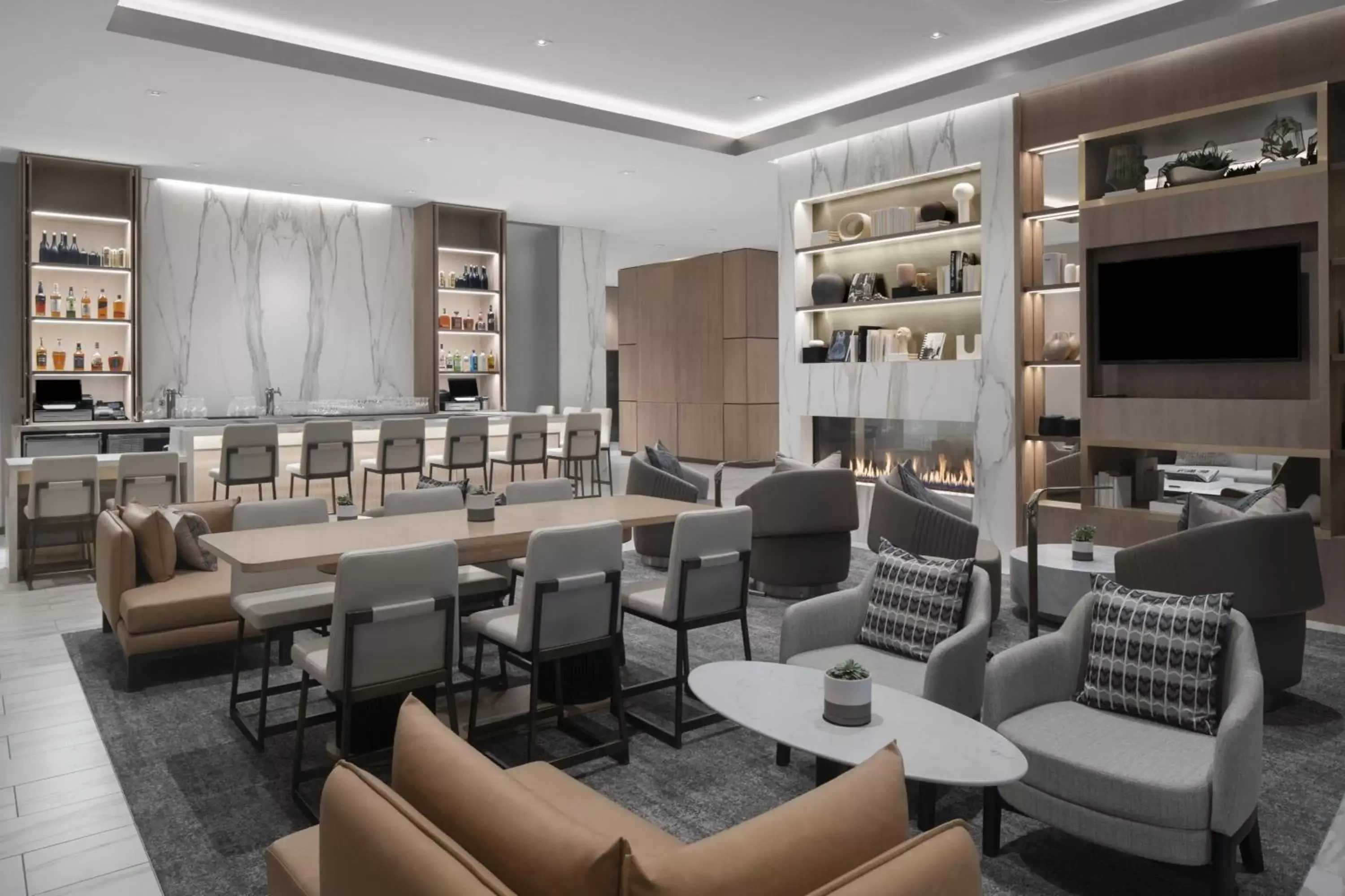 Lounge or bar in AC Hotel by Marriott St Louis Central West End