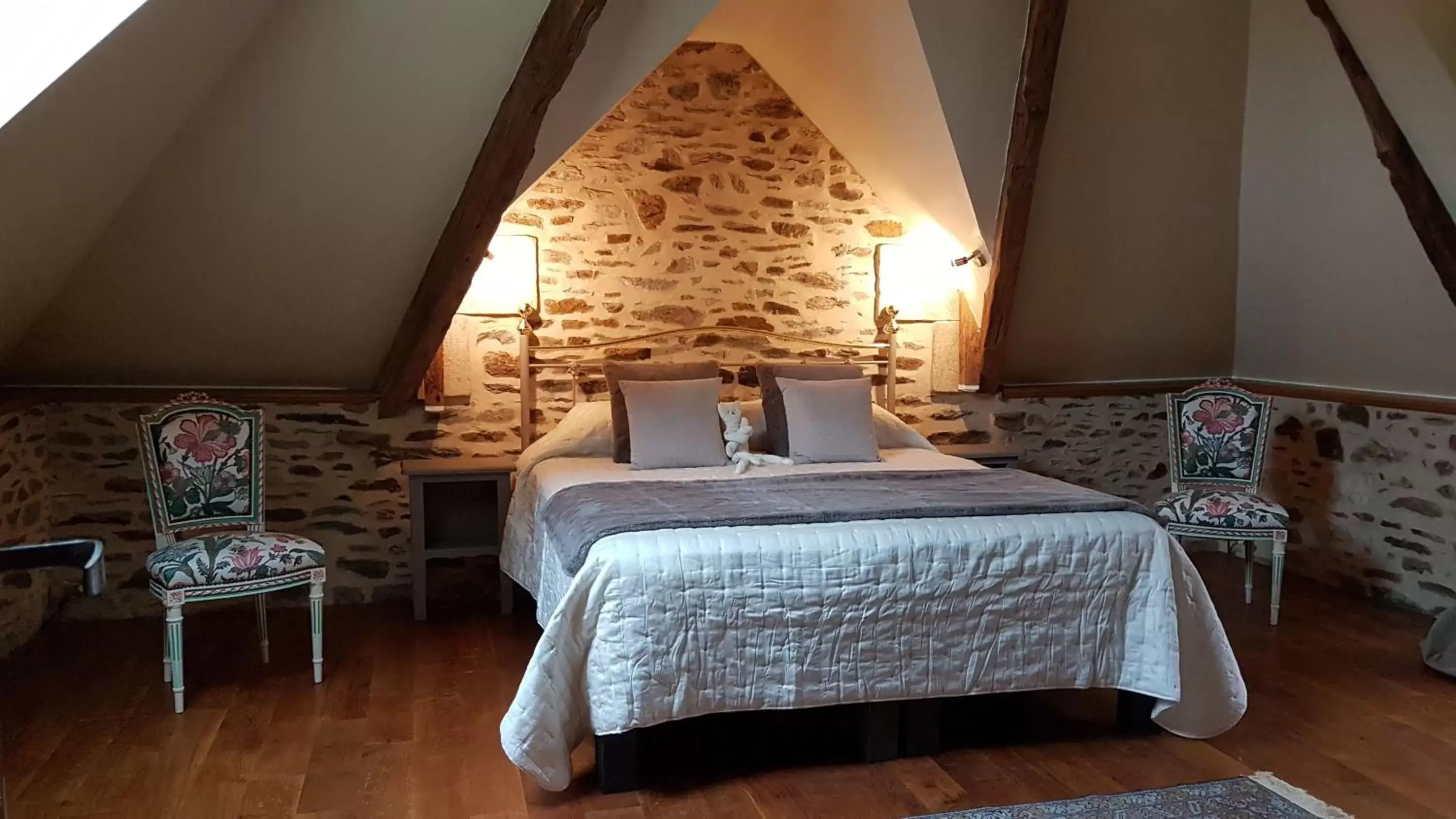 Bedroom, Bed in Le Manoir de la Bigotière