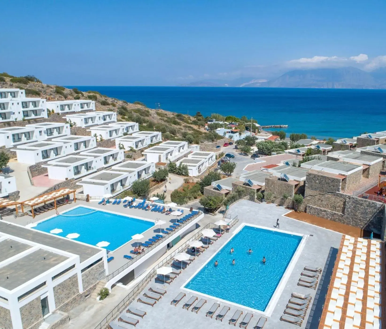 Bird's eye view, Pool View in Ariadne Beach - Adults Only
