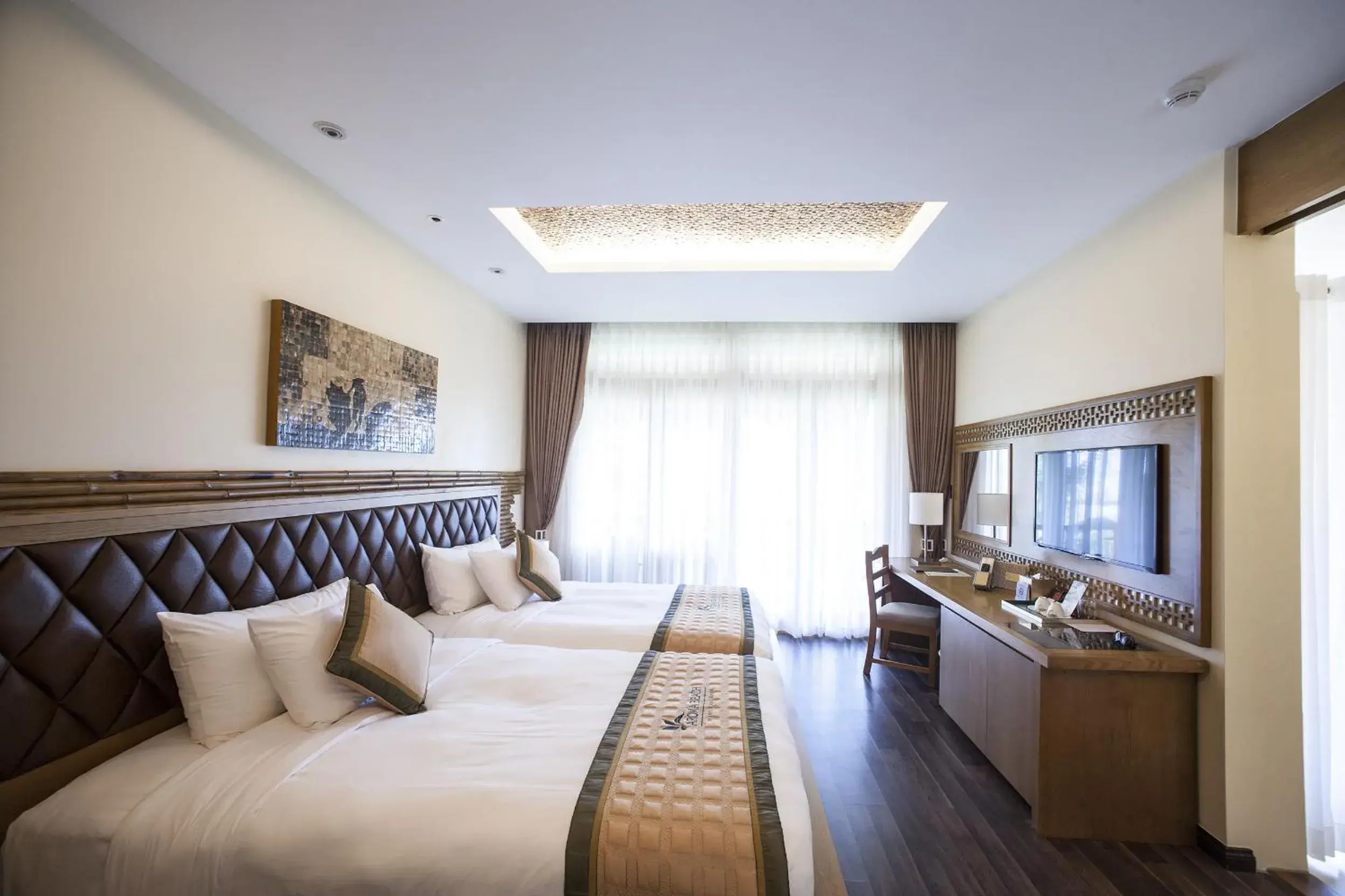 Bed in Aroma Beach Resort and Spa Bed in Aroma Beach Resort and Spa