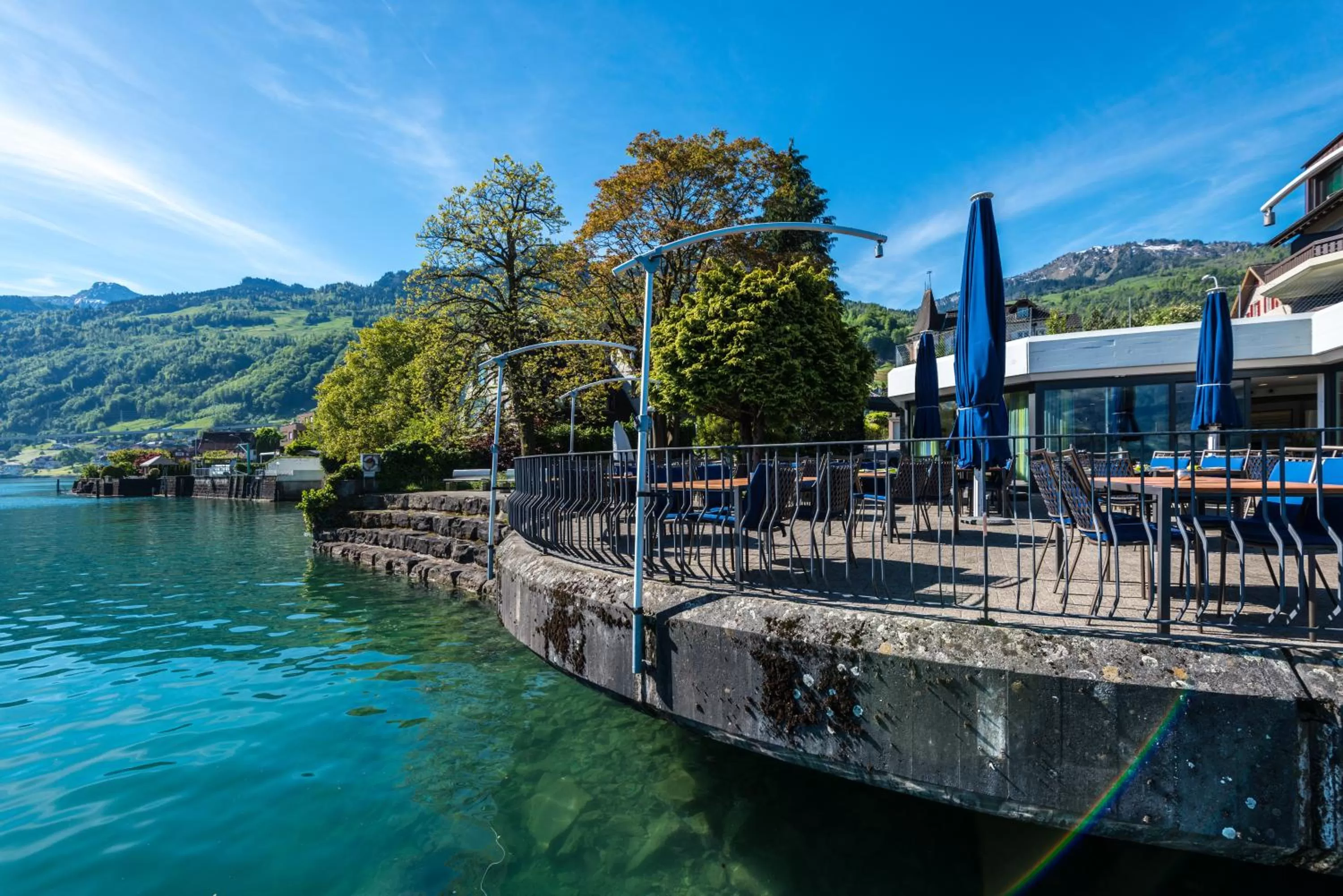 Balcony/Terrace in Hotel Nidwaldnerhof direkt am See