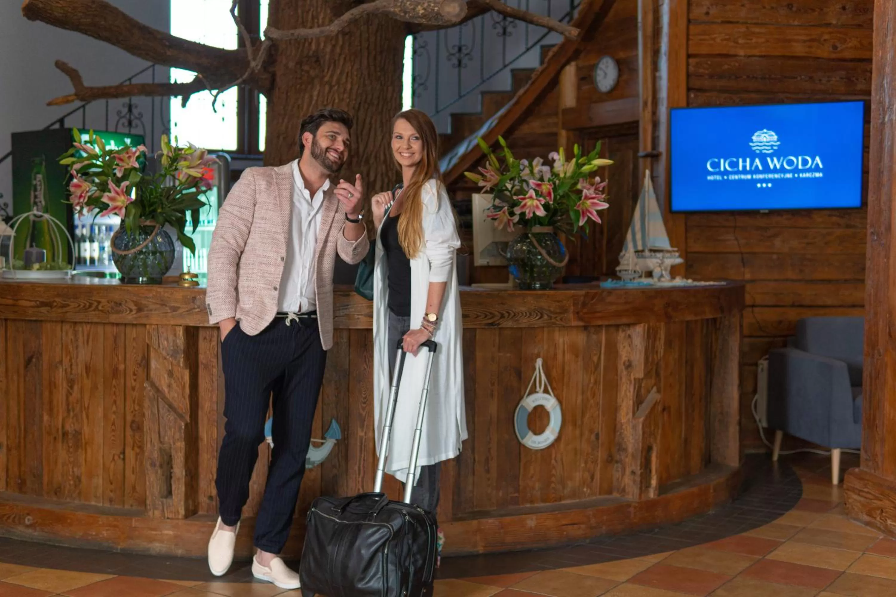 Lobby or reception in HOTEL CICHA WODA NIEPORĘT