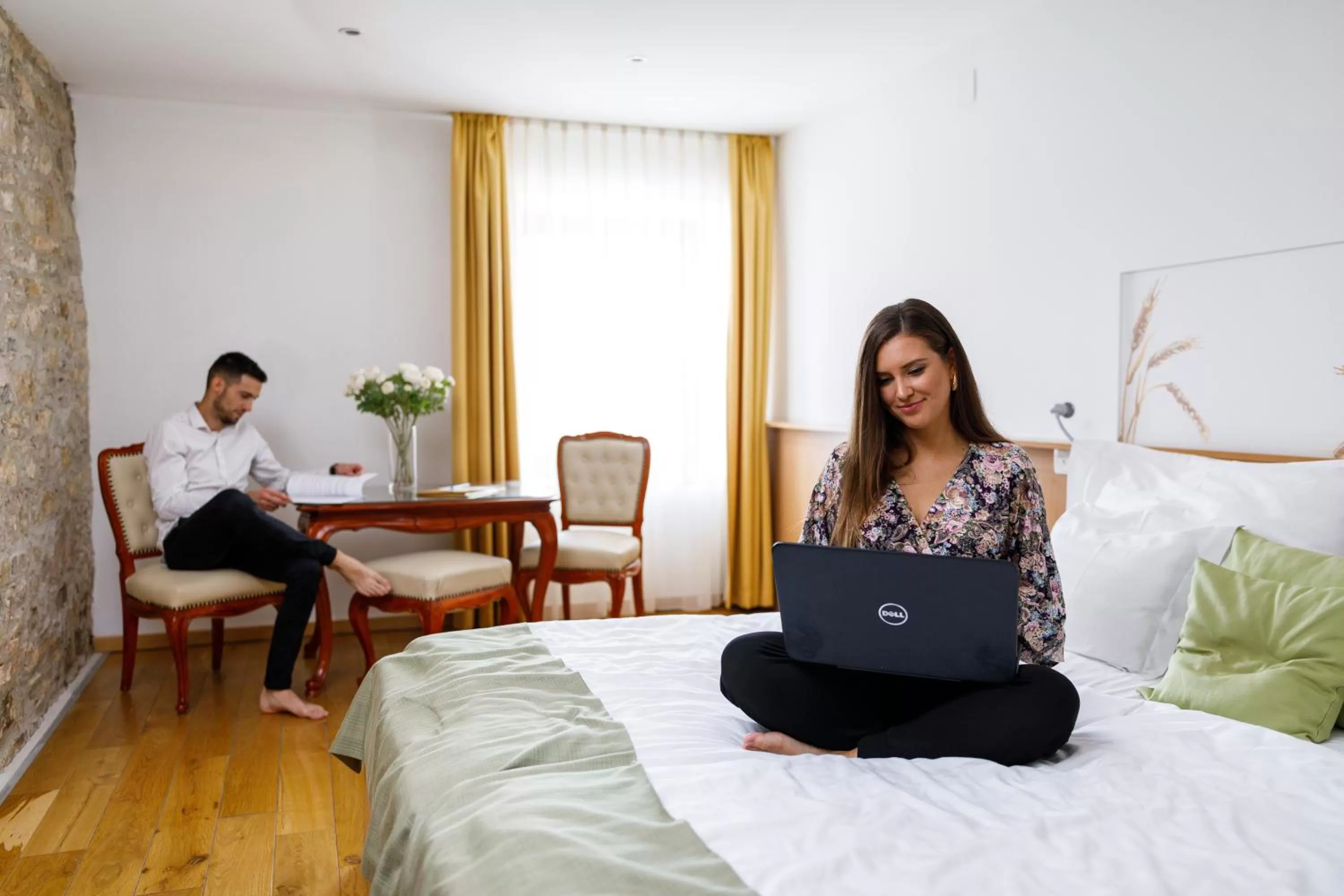 Bed in Hotel Historia Malomkert