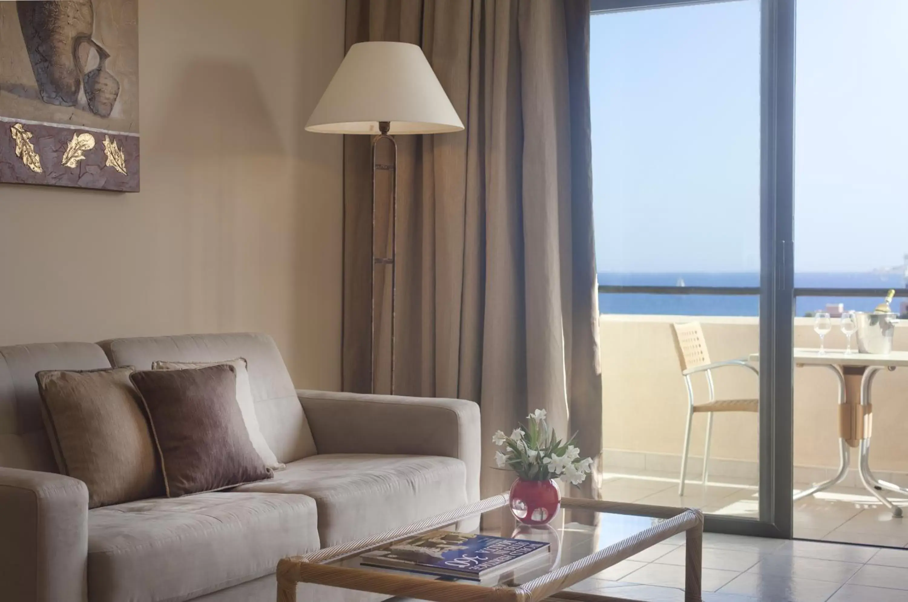 Deluxe Suite with Sea View in Marina Hotel Corinthia Beach Resort Malta