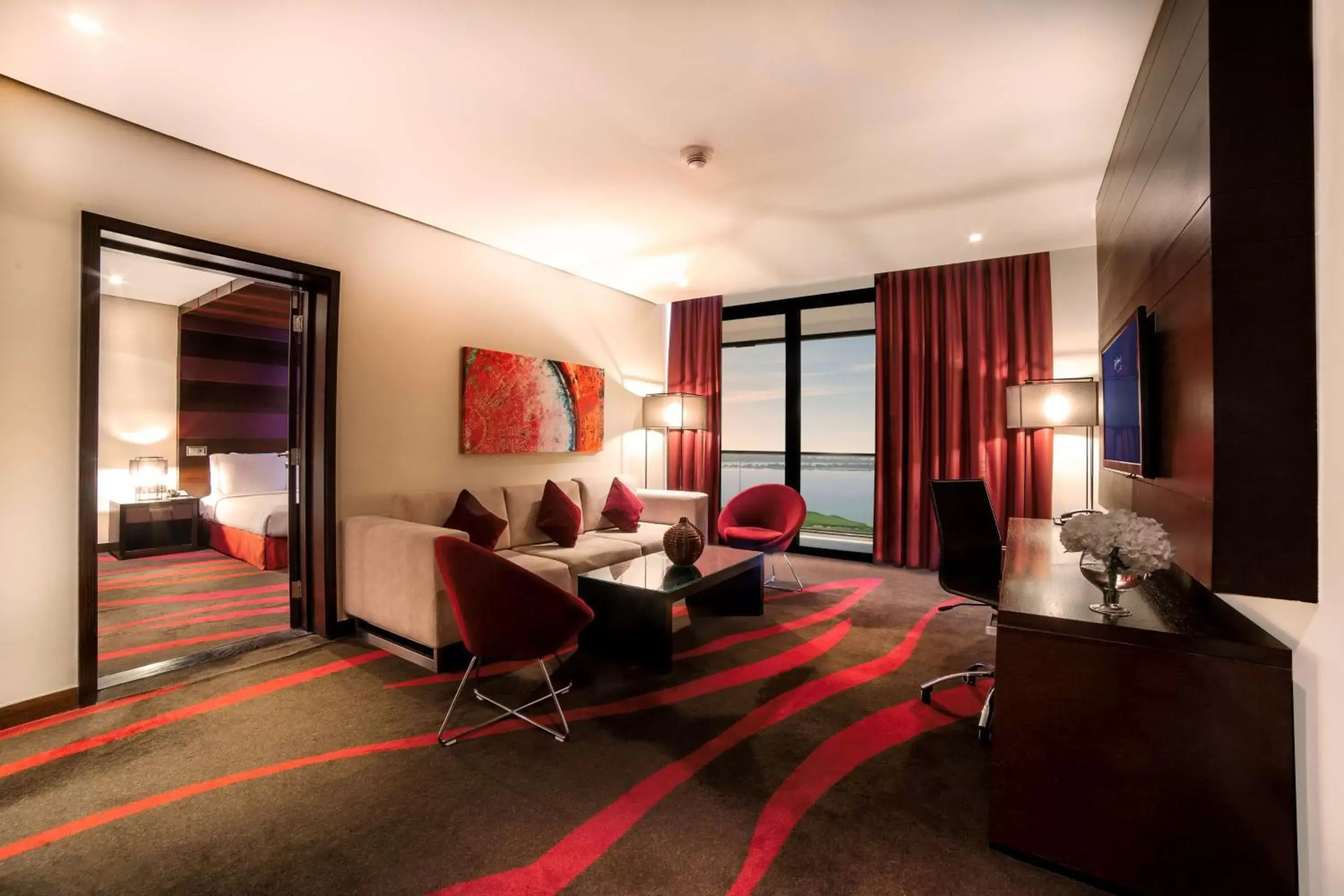 Photo of the whole room, Bed in Radisson Blu Hotel, Abu Dhabi Yas Island Photo of the whole room, Bed in Radisson Blu Hotel, Abu Dhabi Yas Island