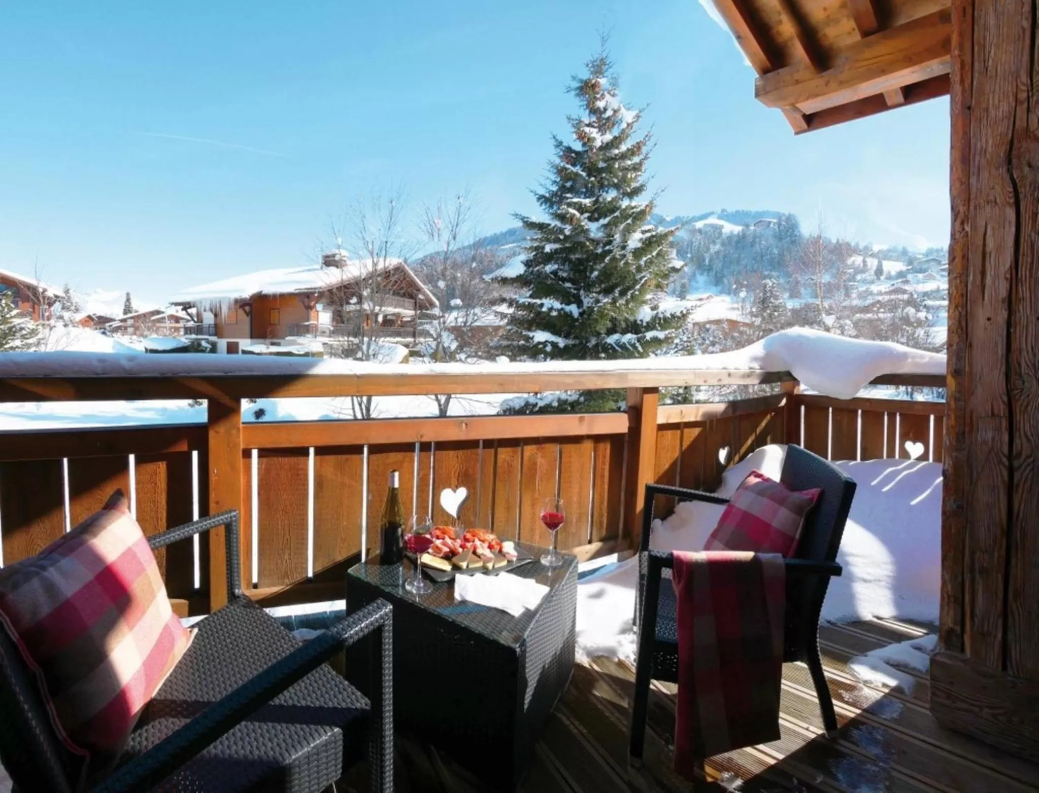 Balcony/Terrace in Les Loges Blanches Megève
