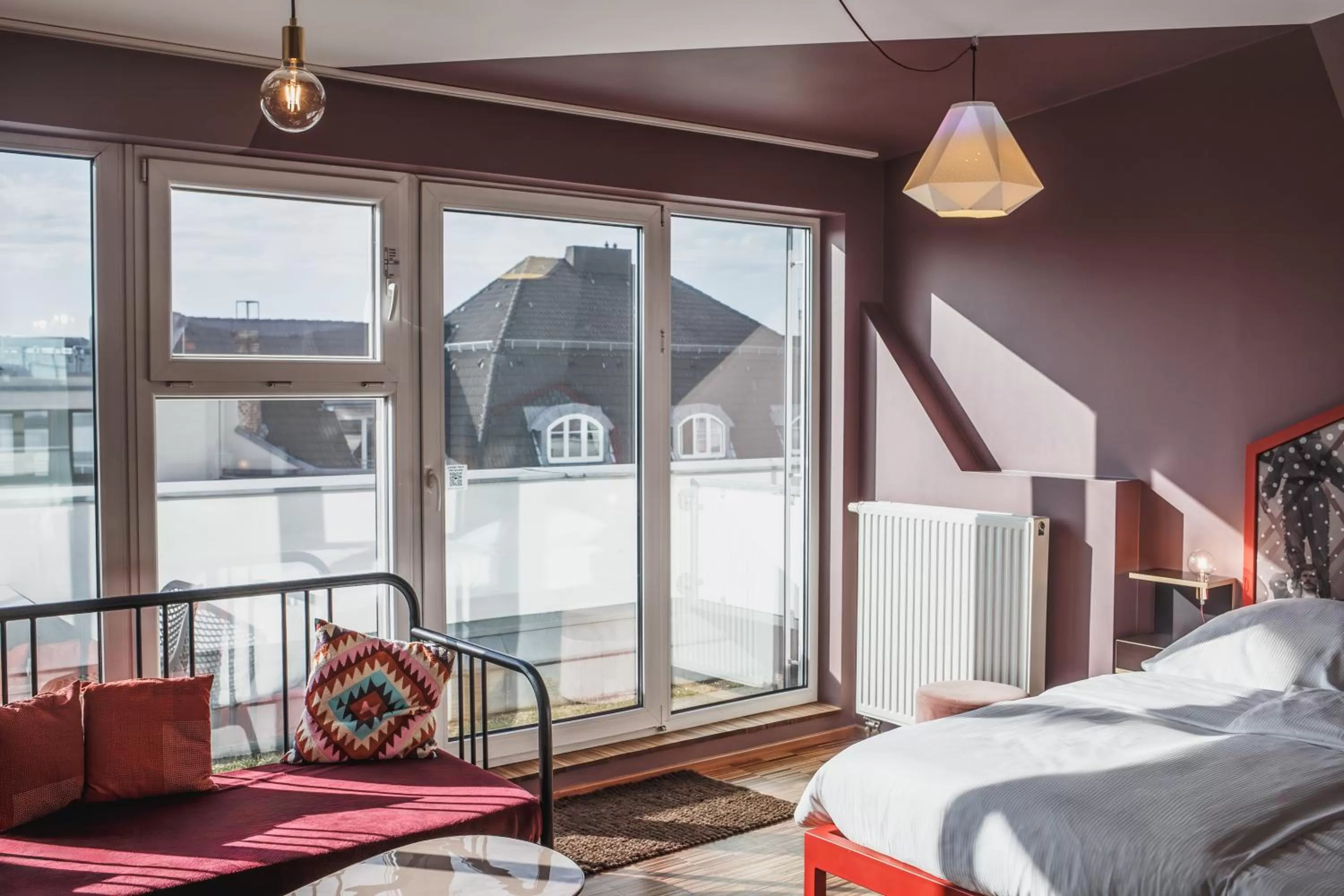 Living room, Bed in The Circus Hostel