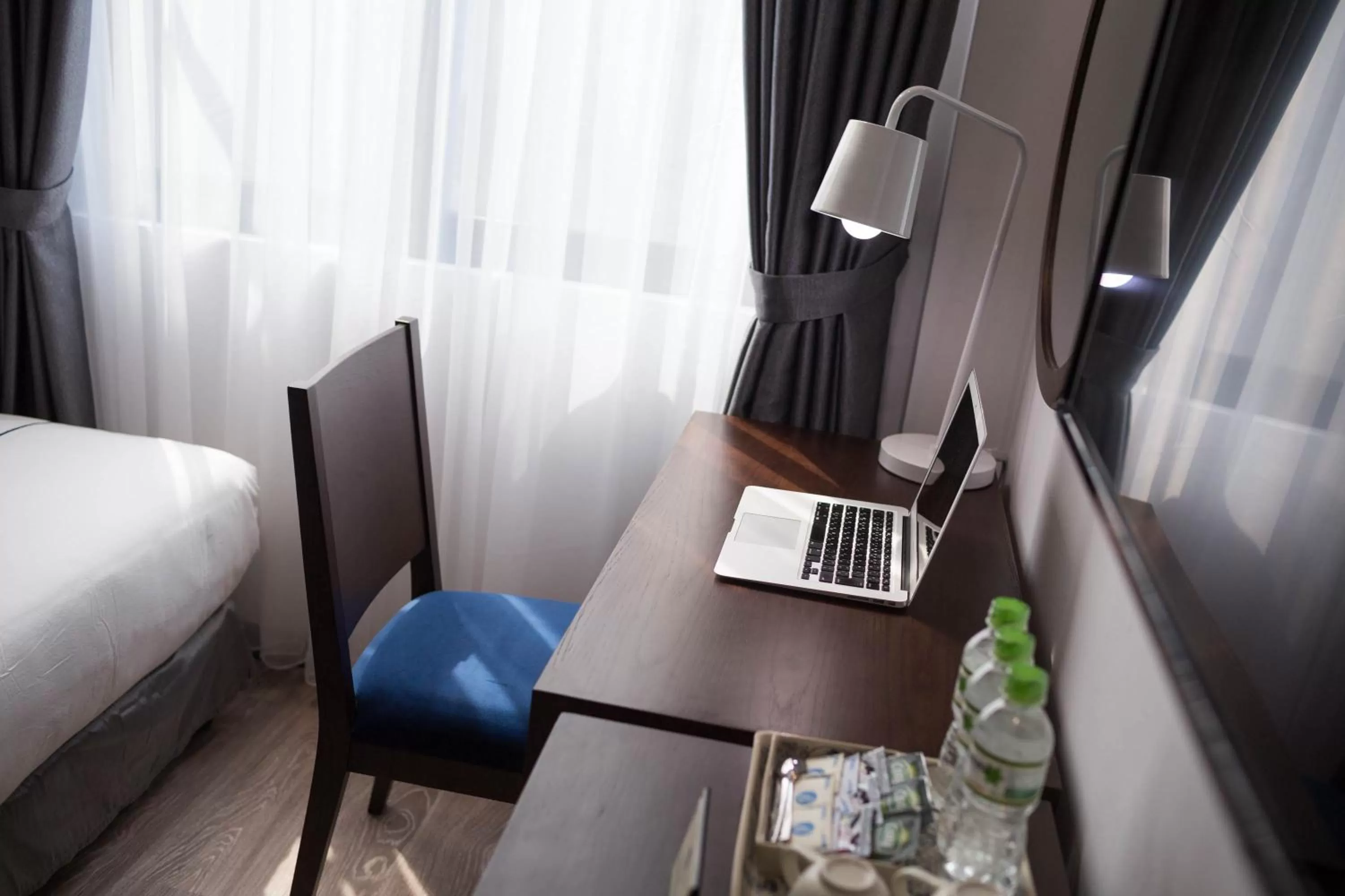 Decorative detail, Bed in Bonsella Hotel