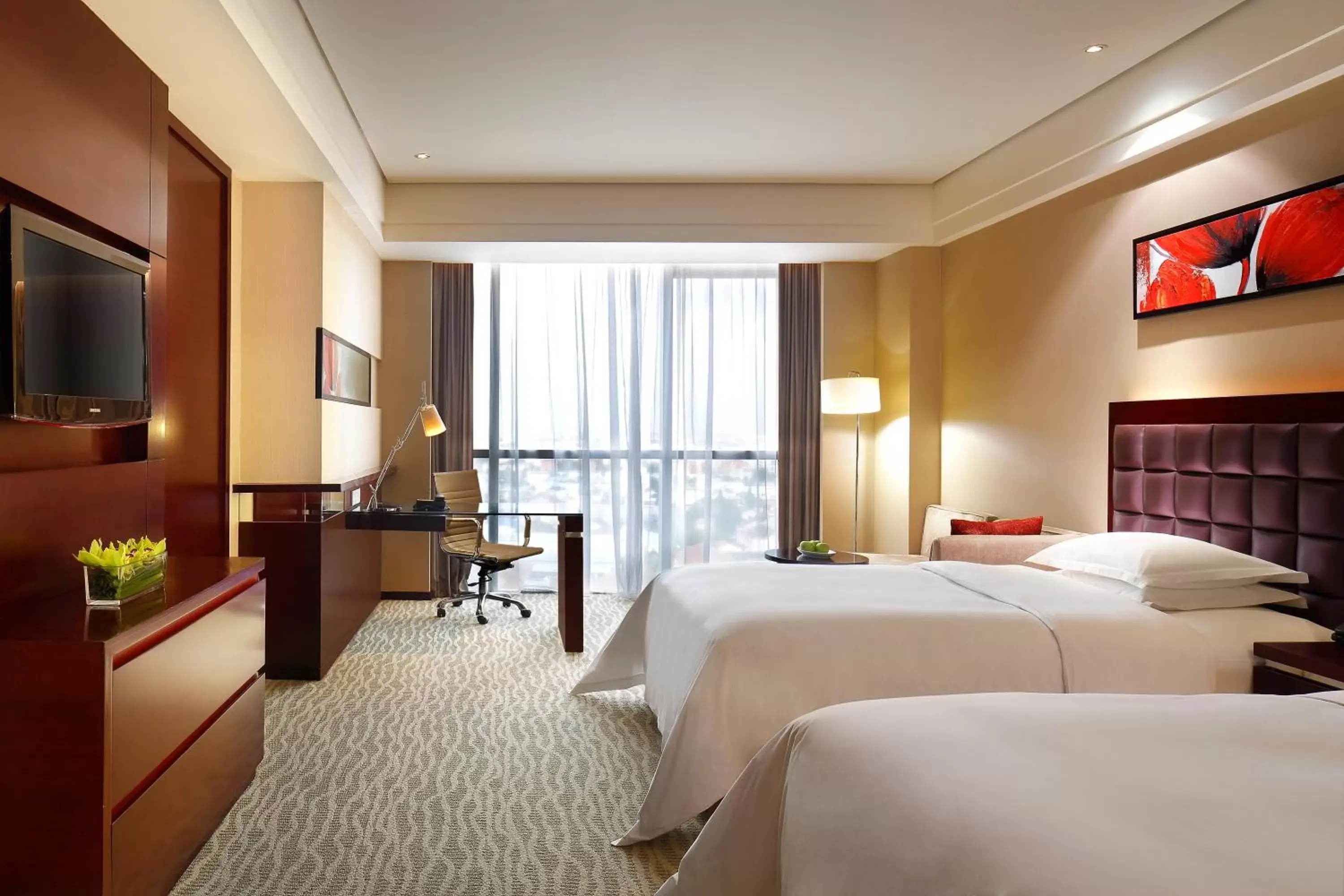 Bed in The QUBE Hotel Shanghai – Pudong International Airport