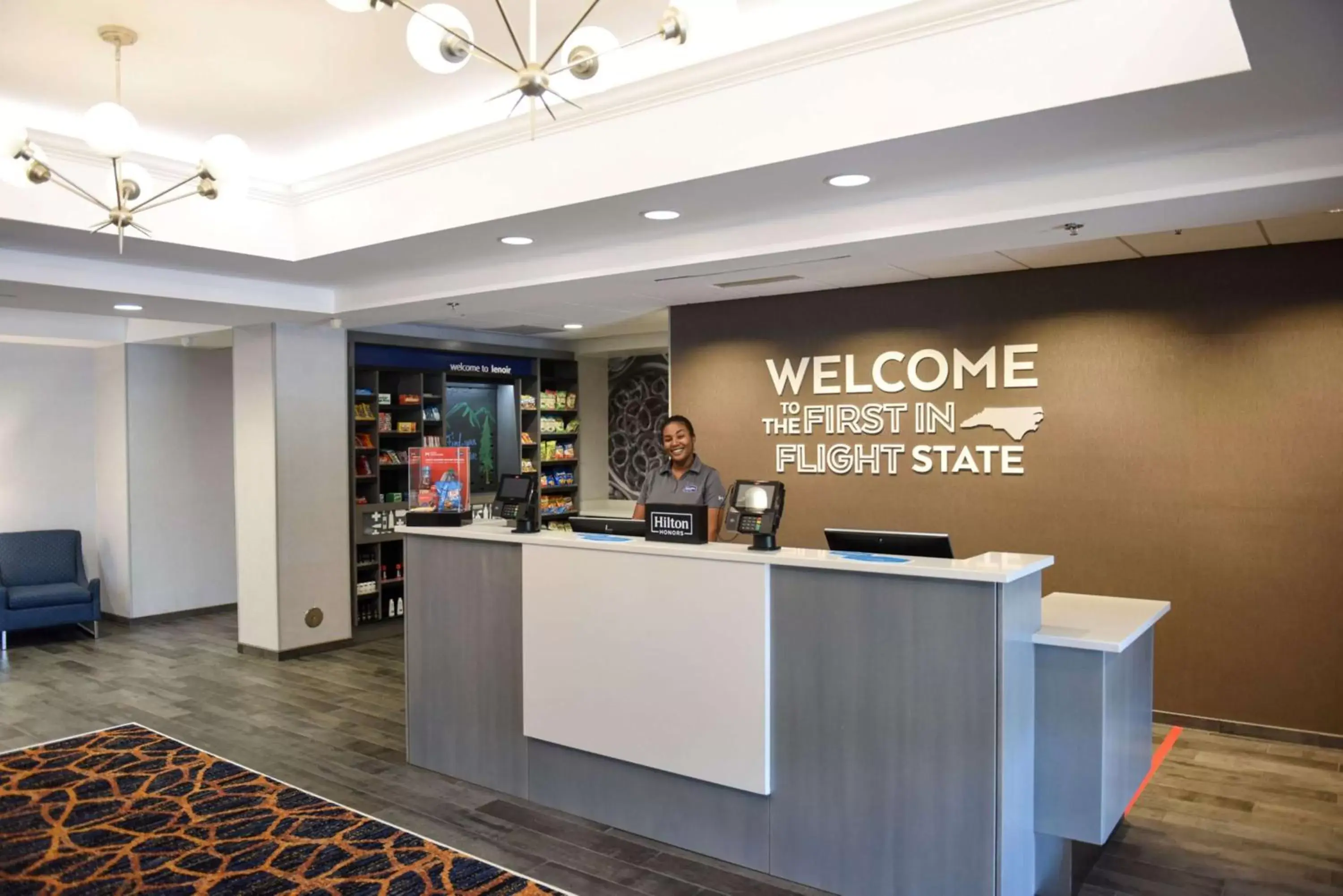 Lobby or reception in Hampton Inn & Suites Lenoir, NC