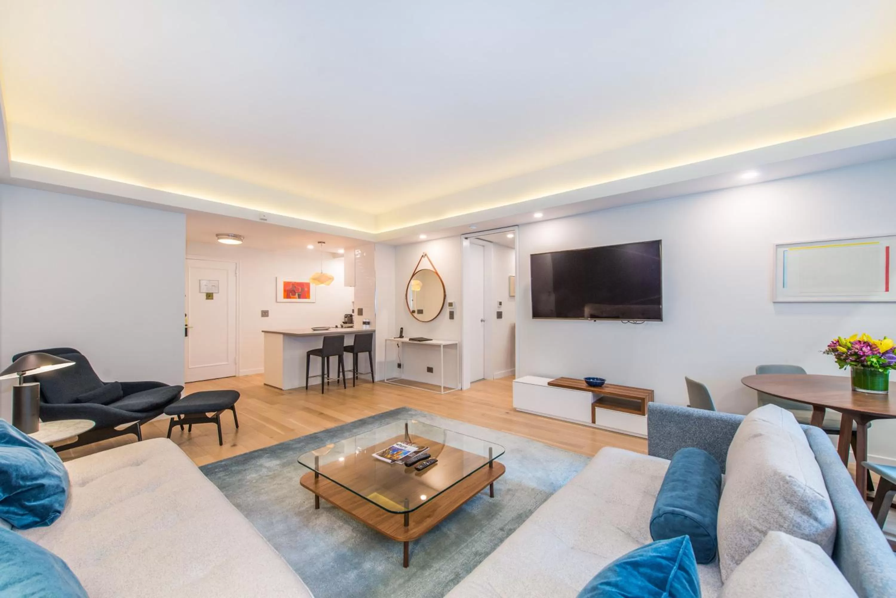 Living room in Lombardy Hotel