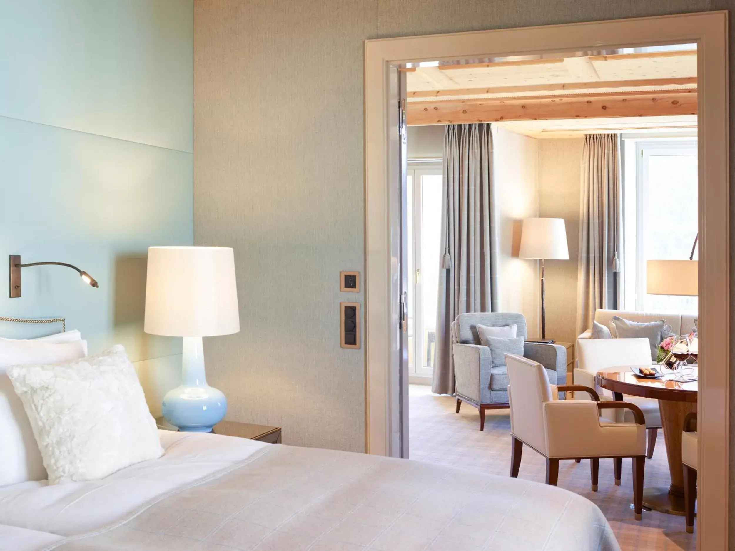 Bed in Kulm Hotel St. Moritz