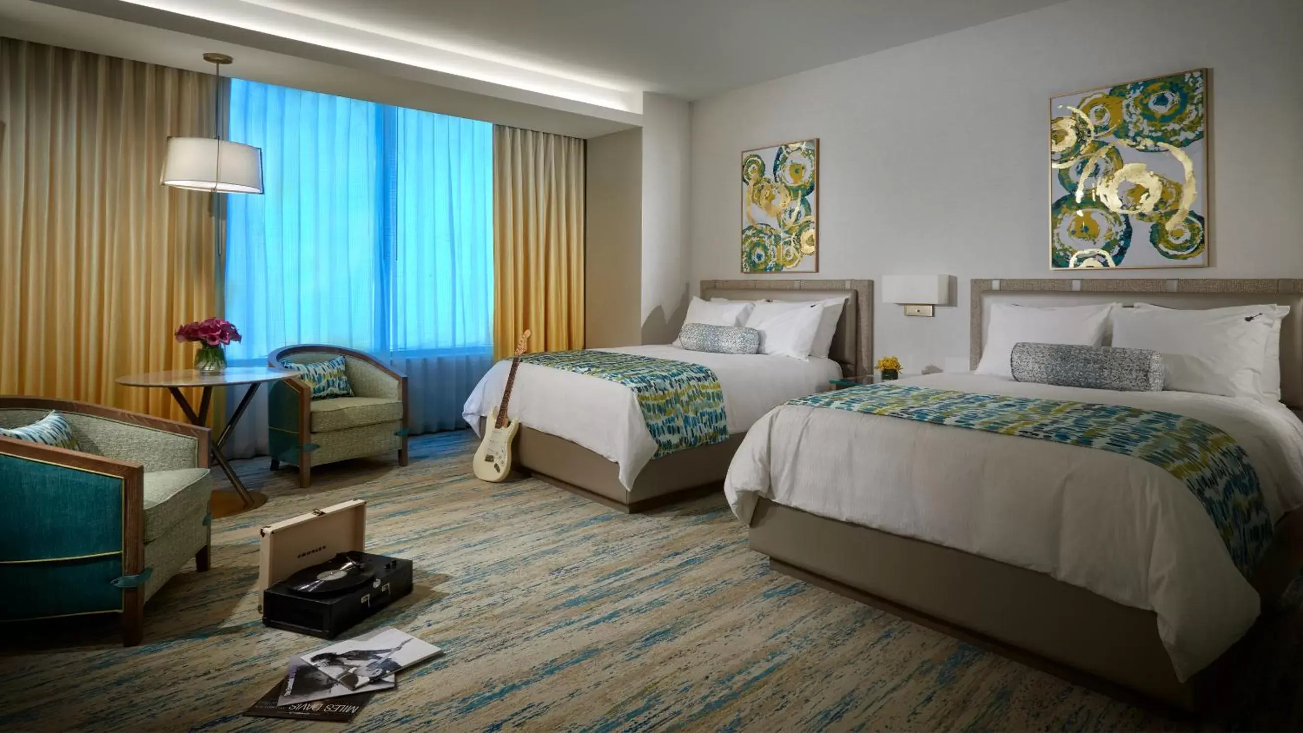 Bedroom, Bed in The Guitar Hotel at Seminole Hard Rock Hotel & Casino