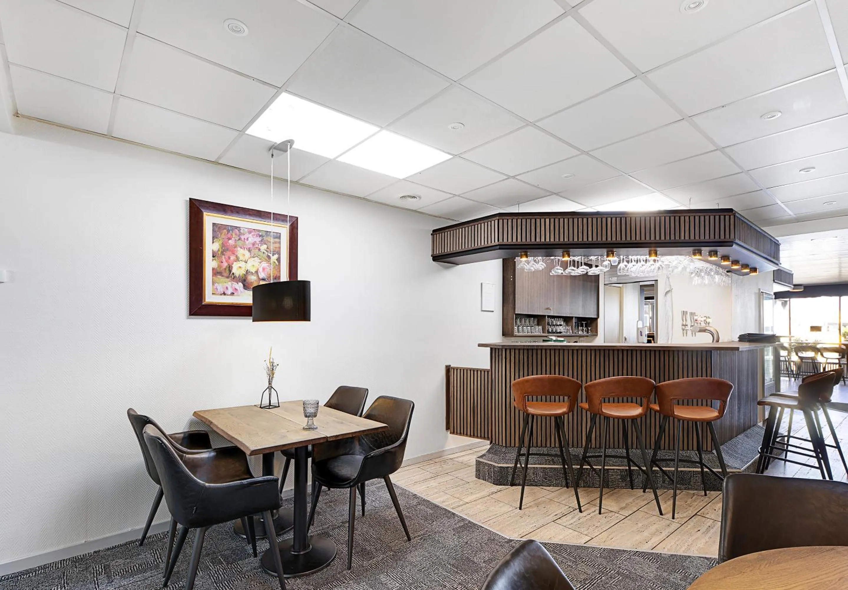 Lounge or bar in Østergaards Hotel