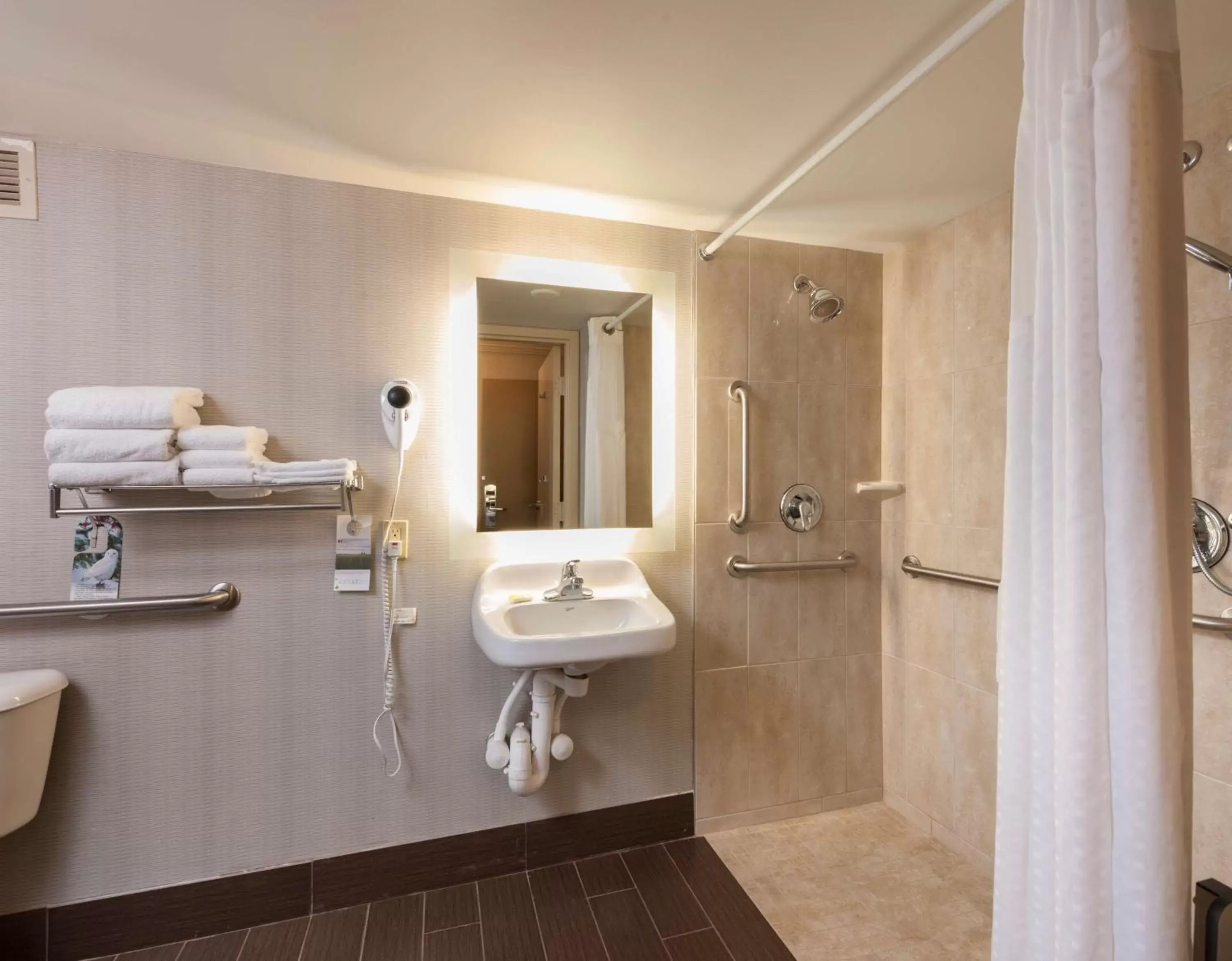 King Room with Roll-In Shower - Disability Access in Best Western Plus Strongsville Cleveland King Room with Roll-In Shower - Disability Access in Best Western Plus Strongsville Cleveland