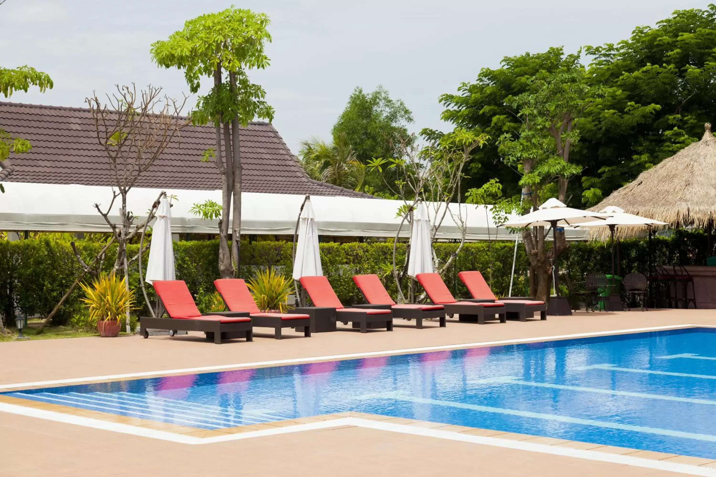 Swimming Pool in Cambodian Country Club