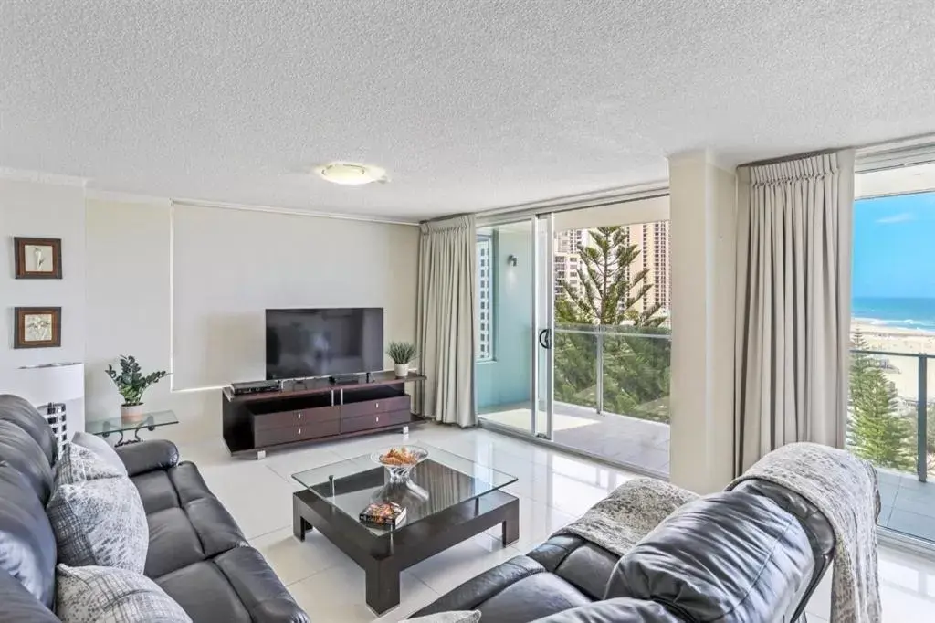 Seating Area in One The Esplanade Apartments on Surfers Paradise