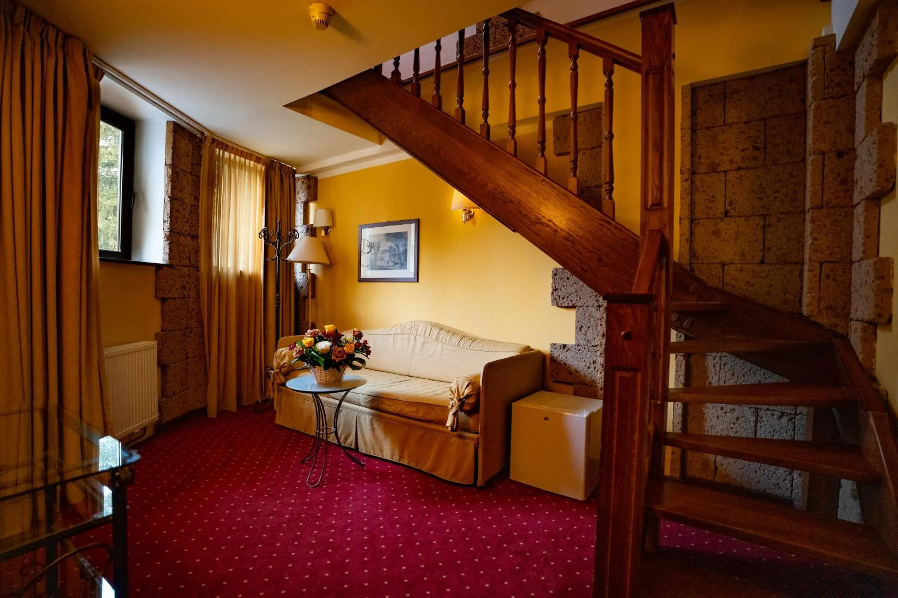 Seating Area in House of Dracula Hotel