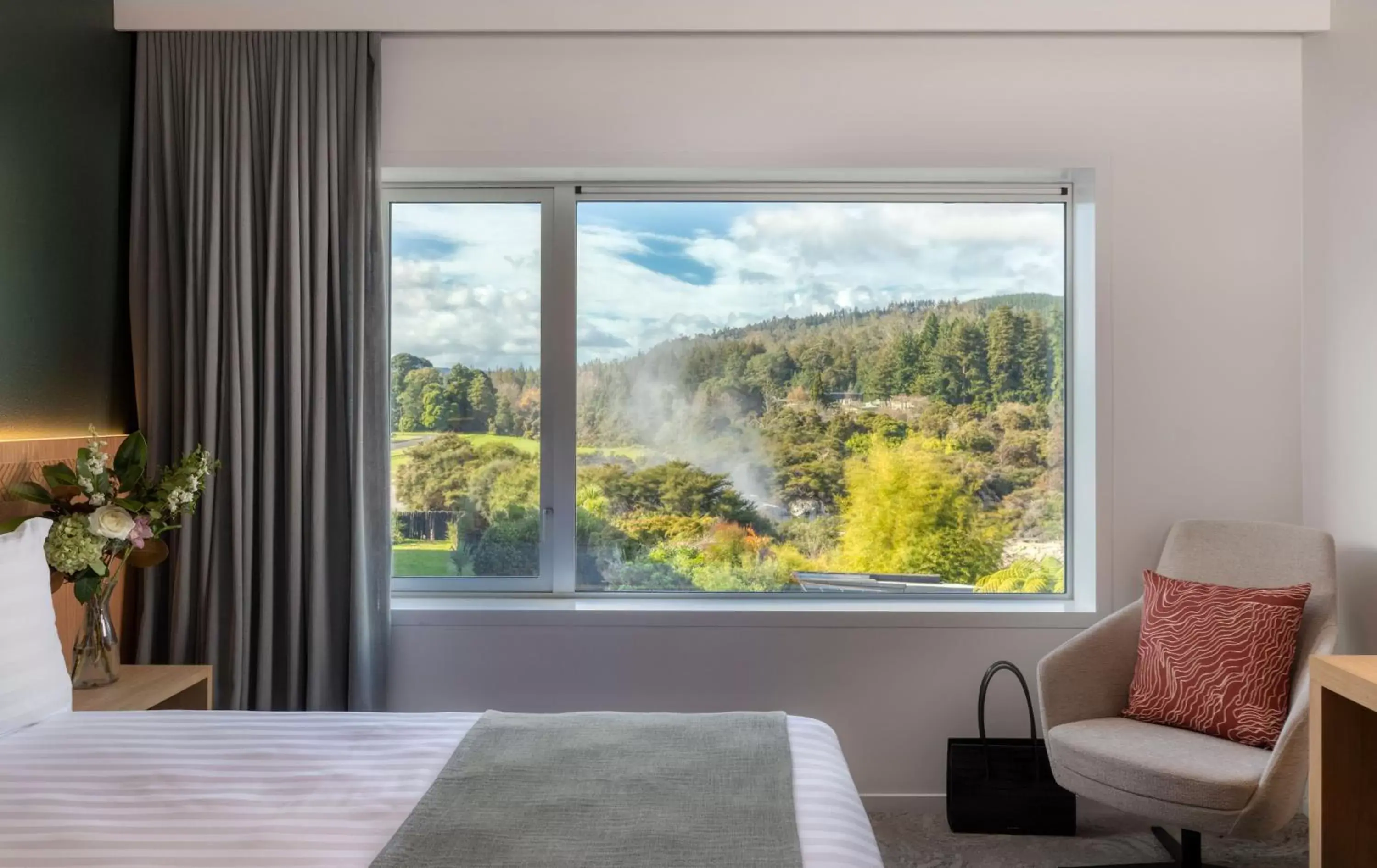Bed in Rydges Rotorua