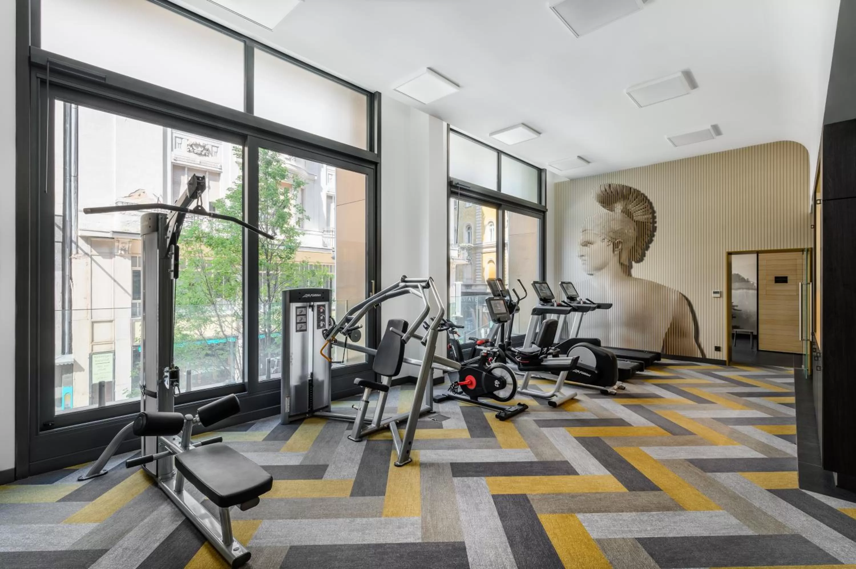 Fitness centre/facilities in Emerald Downtown Luxury Suites by Continental Group