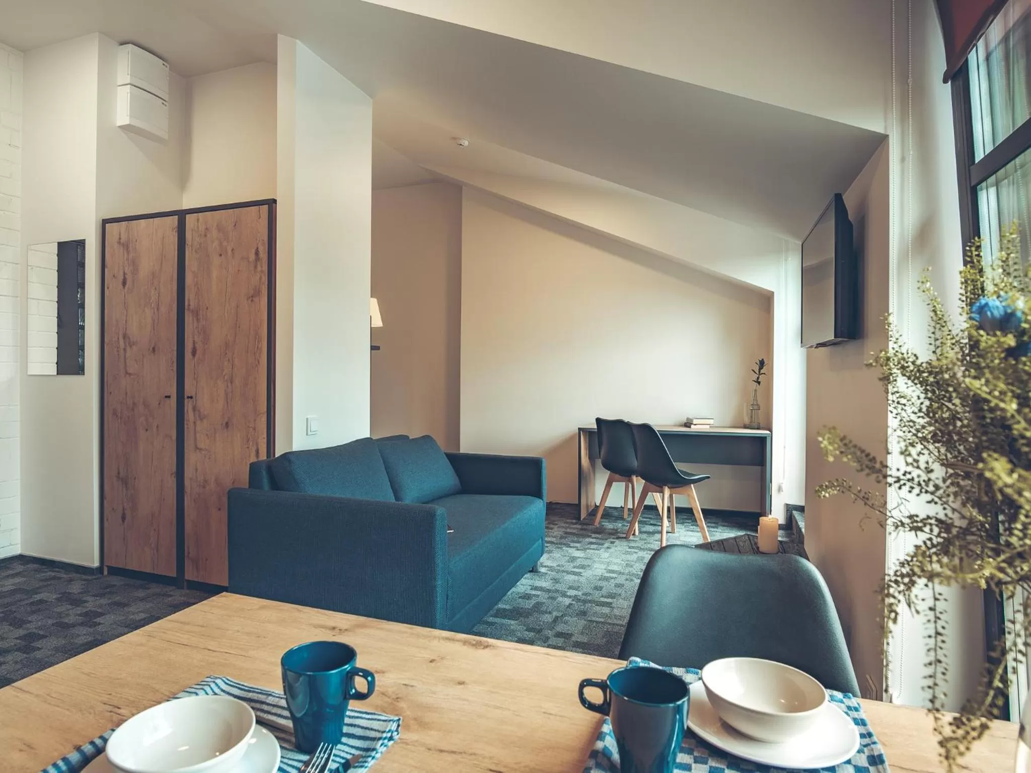 Living room in SELF CHECK-IN Hotel Railway Apartments