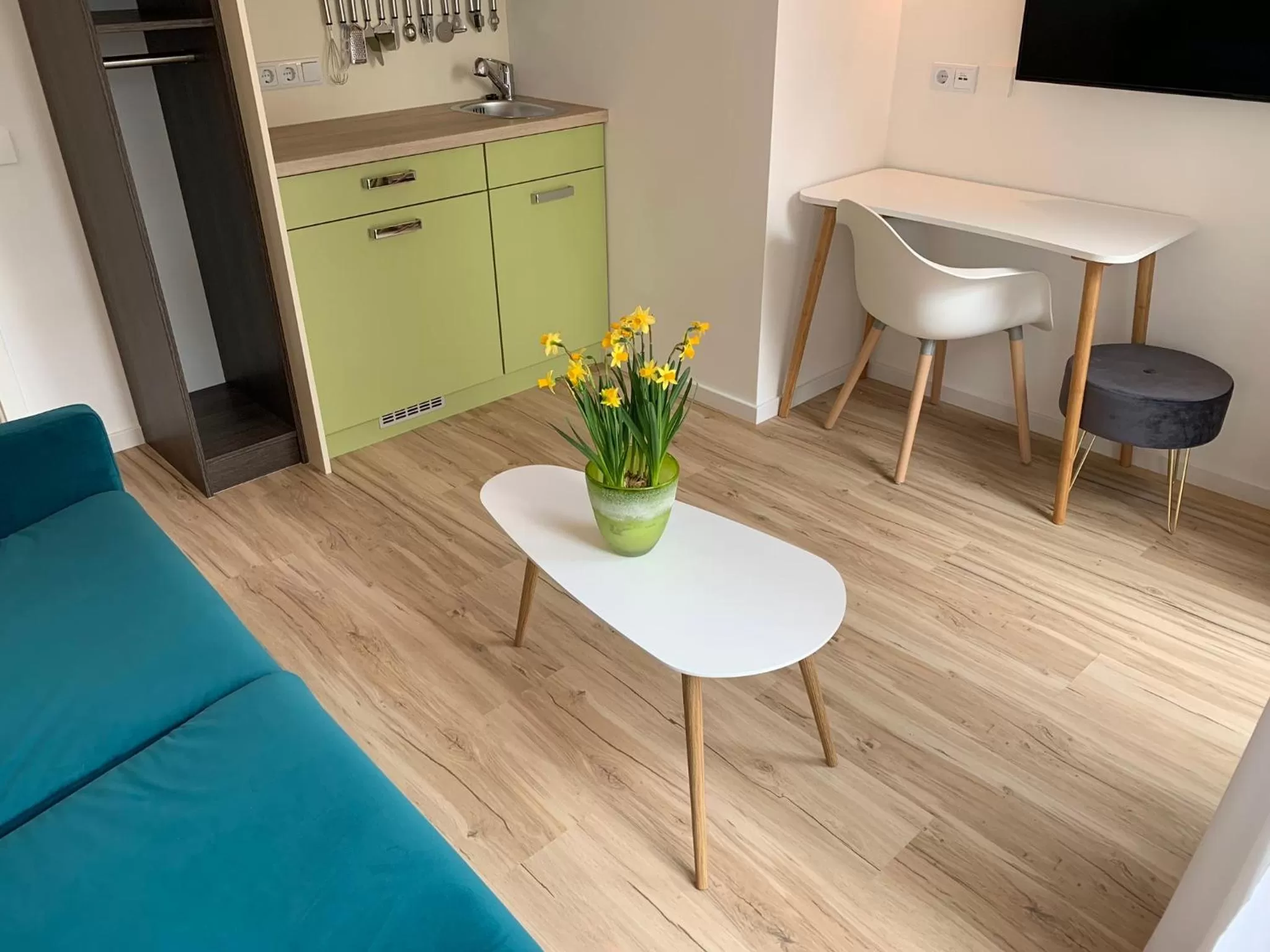 Kitchen or kitchenette in Park-Lodge Am Rohrbusch