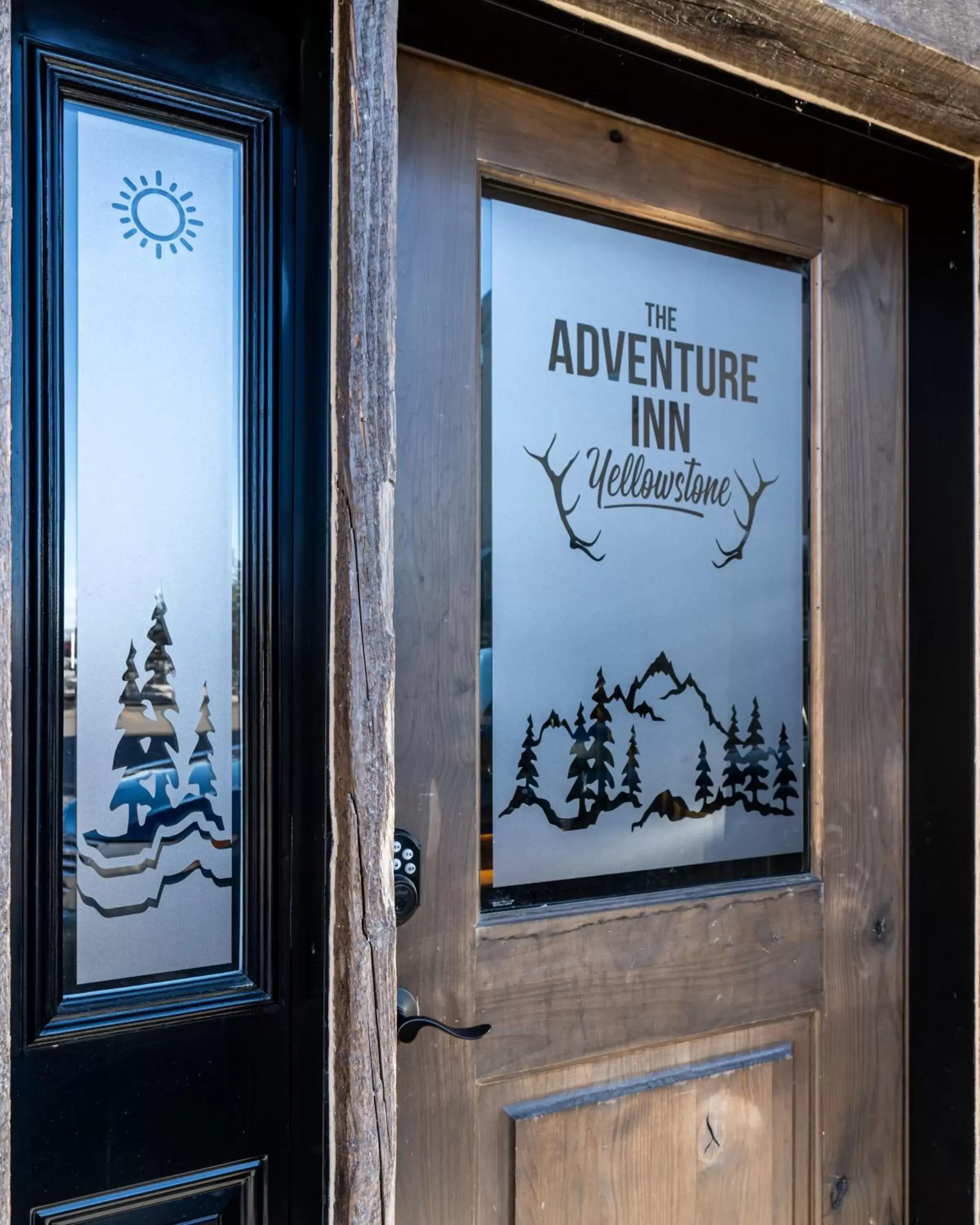 Facade/entrance, Property Logo/Sign in The Adventure Inn Yellowstone