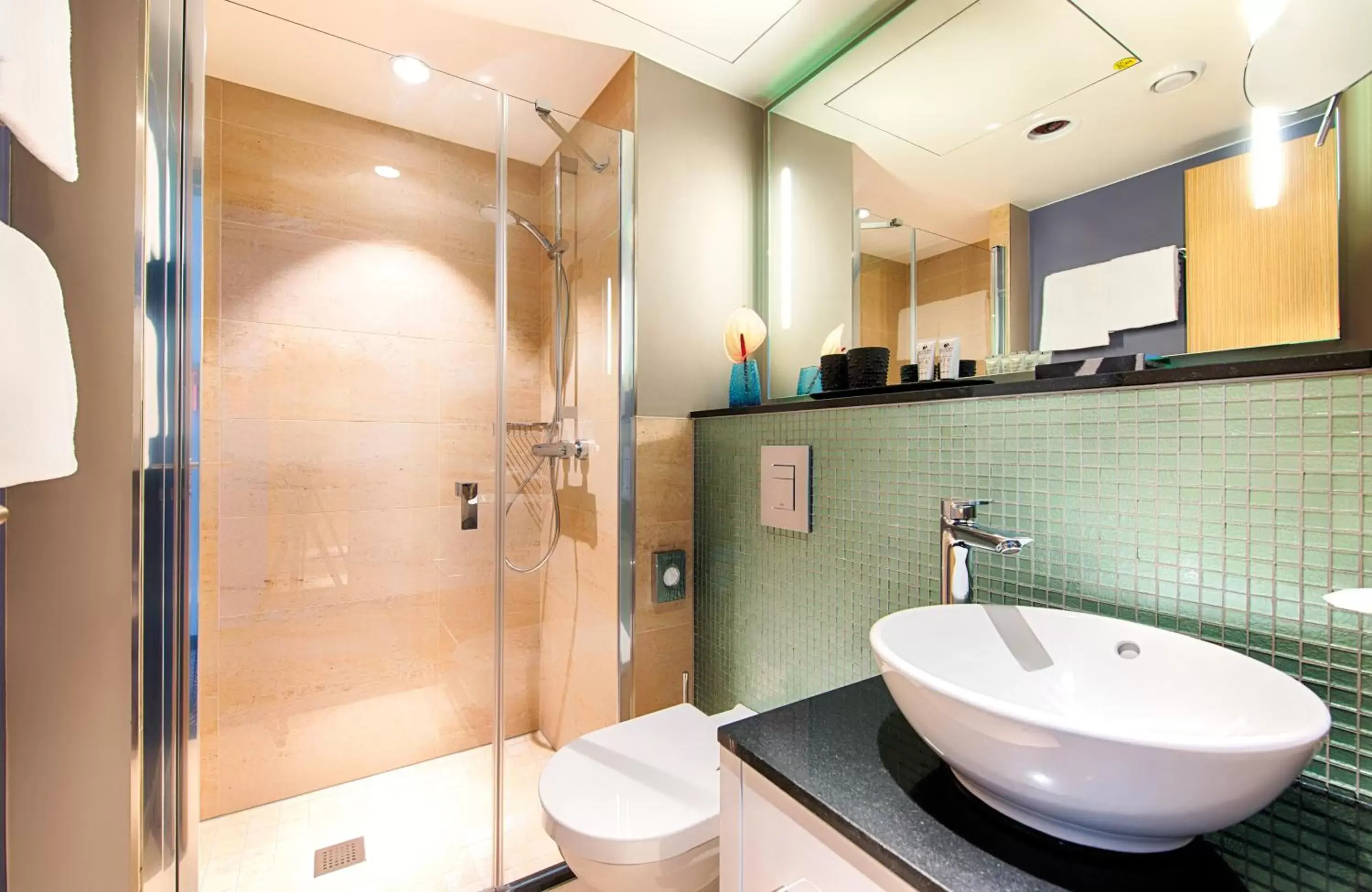 Bathroom in NYX Hotel Munich by Leonardo Hotels