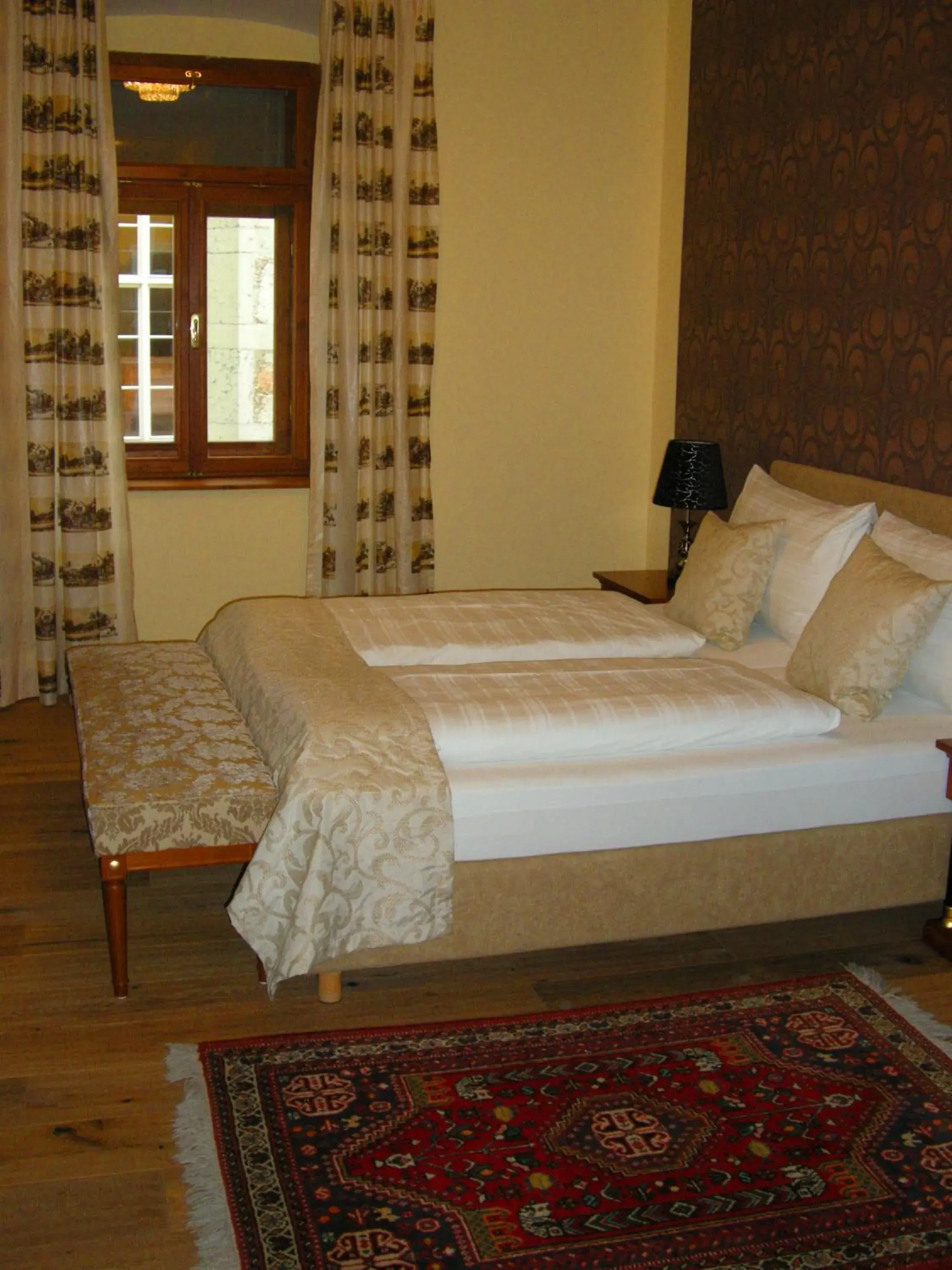 Bed in Seehotel Grüner Baum