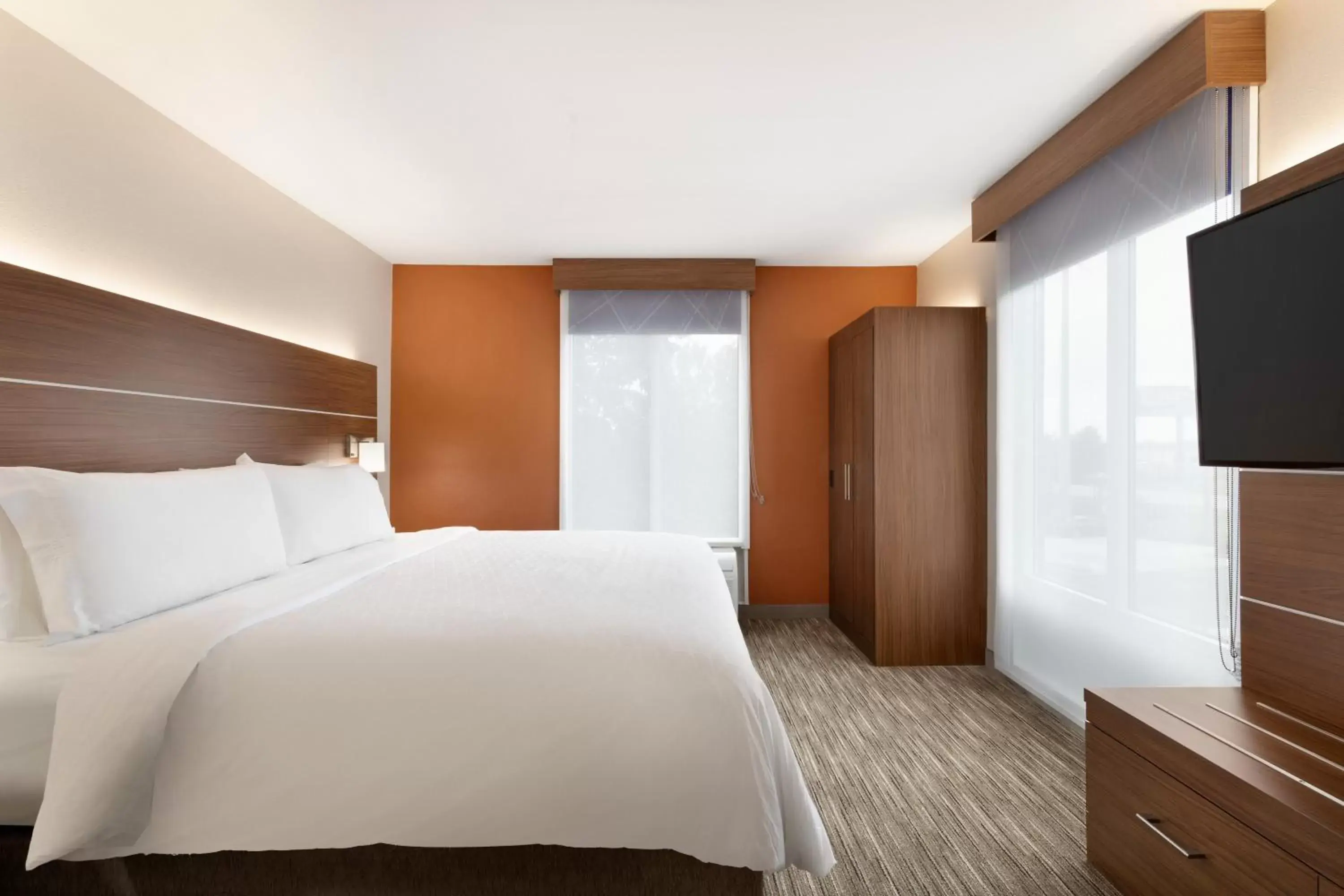 Bedroom, Bed in Holiday Inn Express Hotel & Suites Auburn - University Area, an IHG Hotel