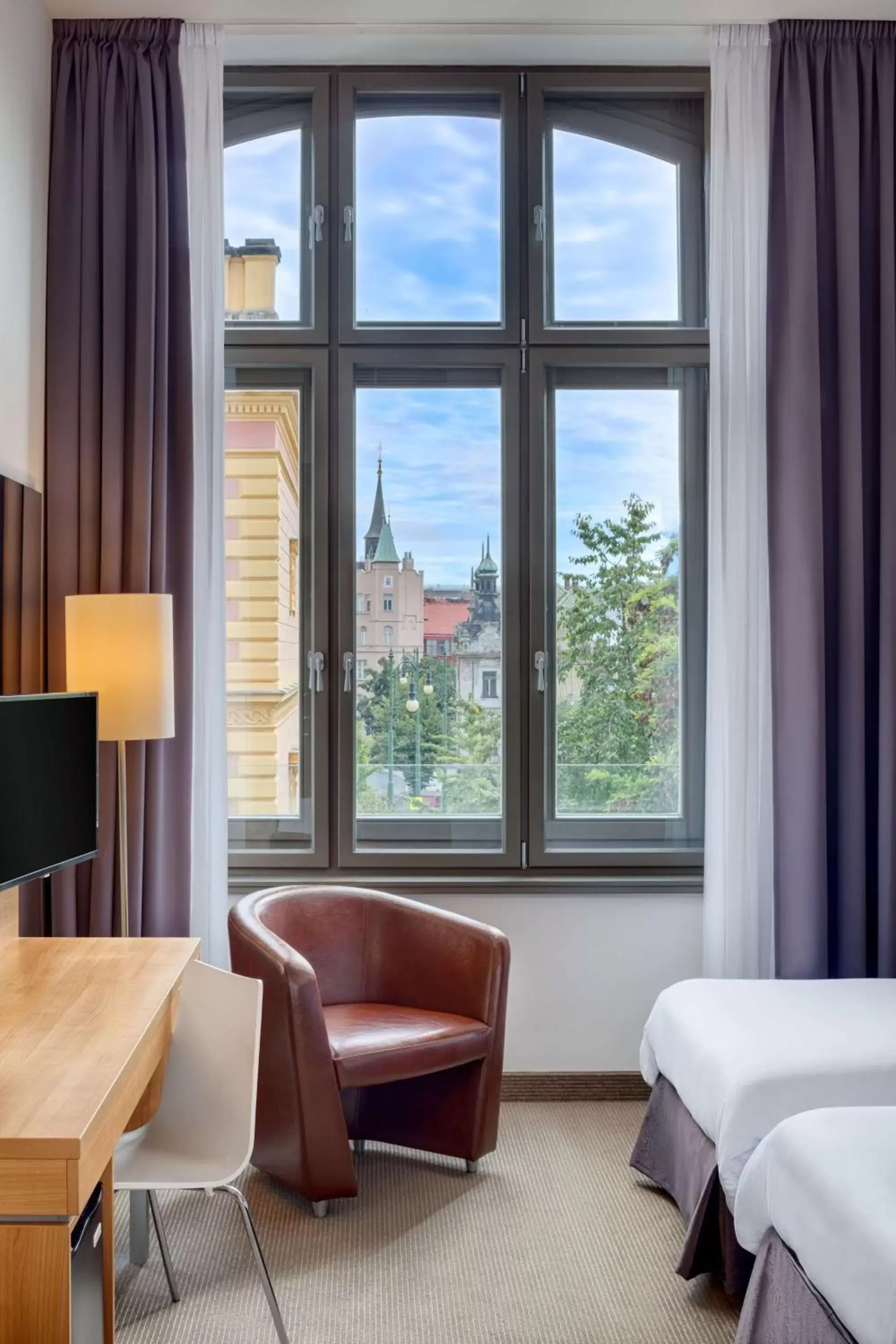 View (from property/room), Seating Area in Hermitage Hotel Prague