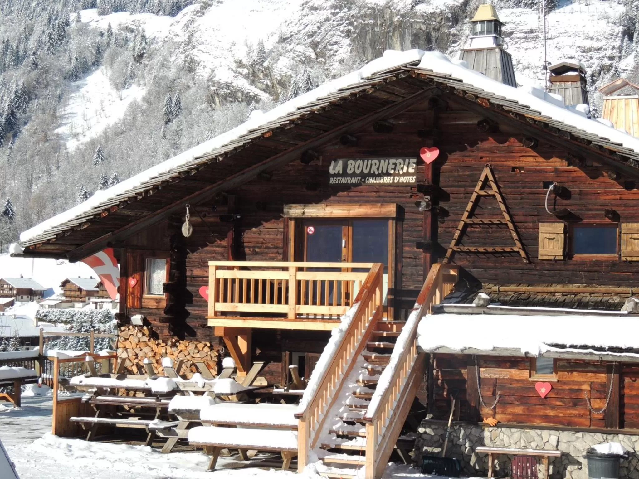 Balcony/Terrace, Winter in La Bournerie