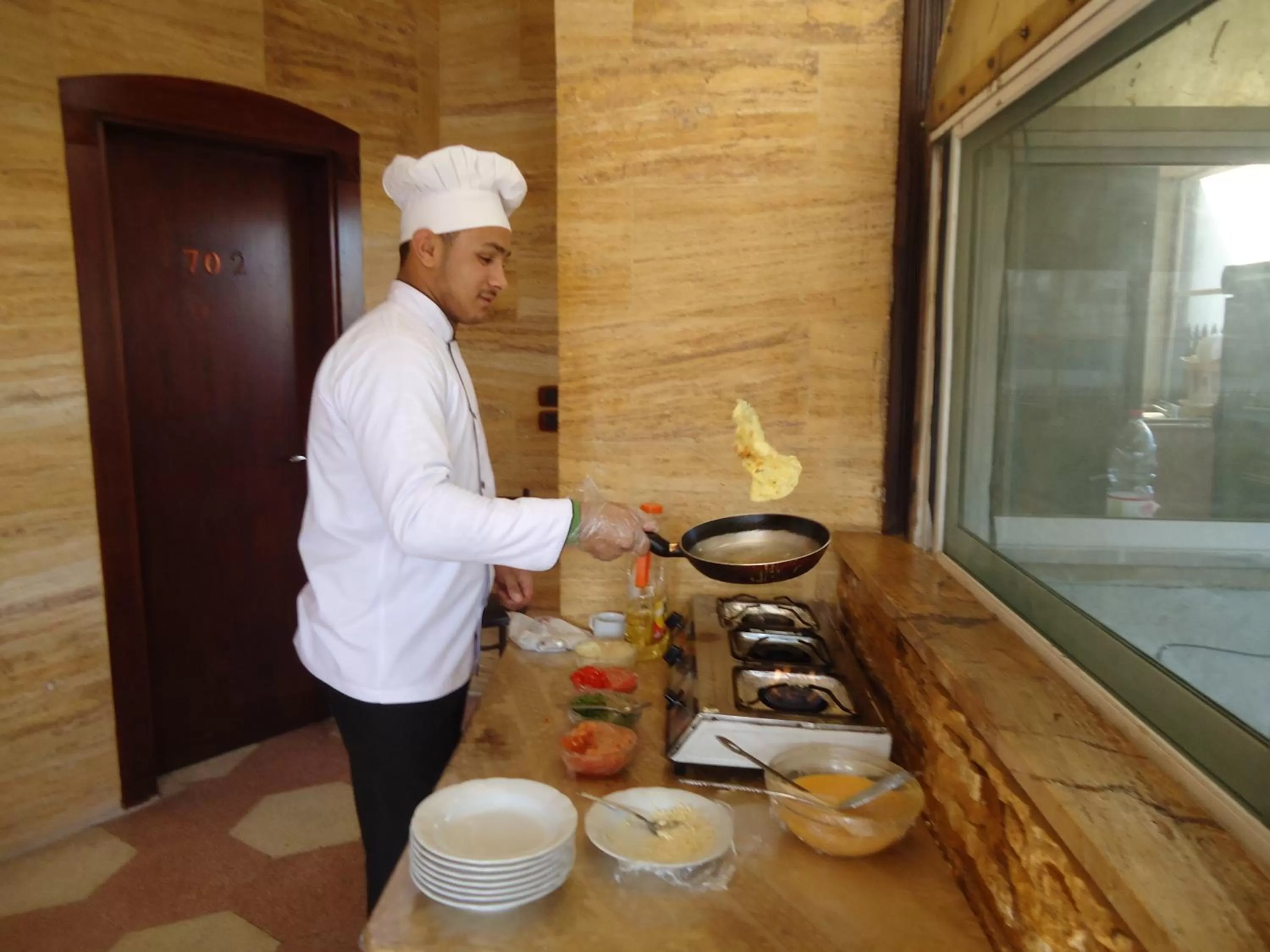 Staff in Arab Tower Hotel