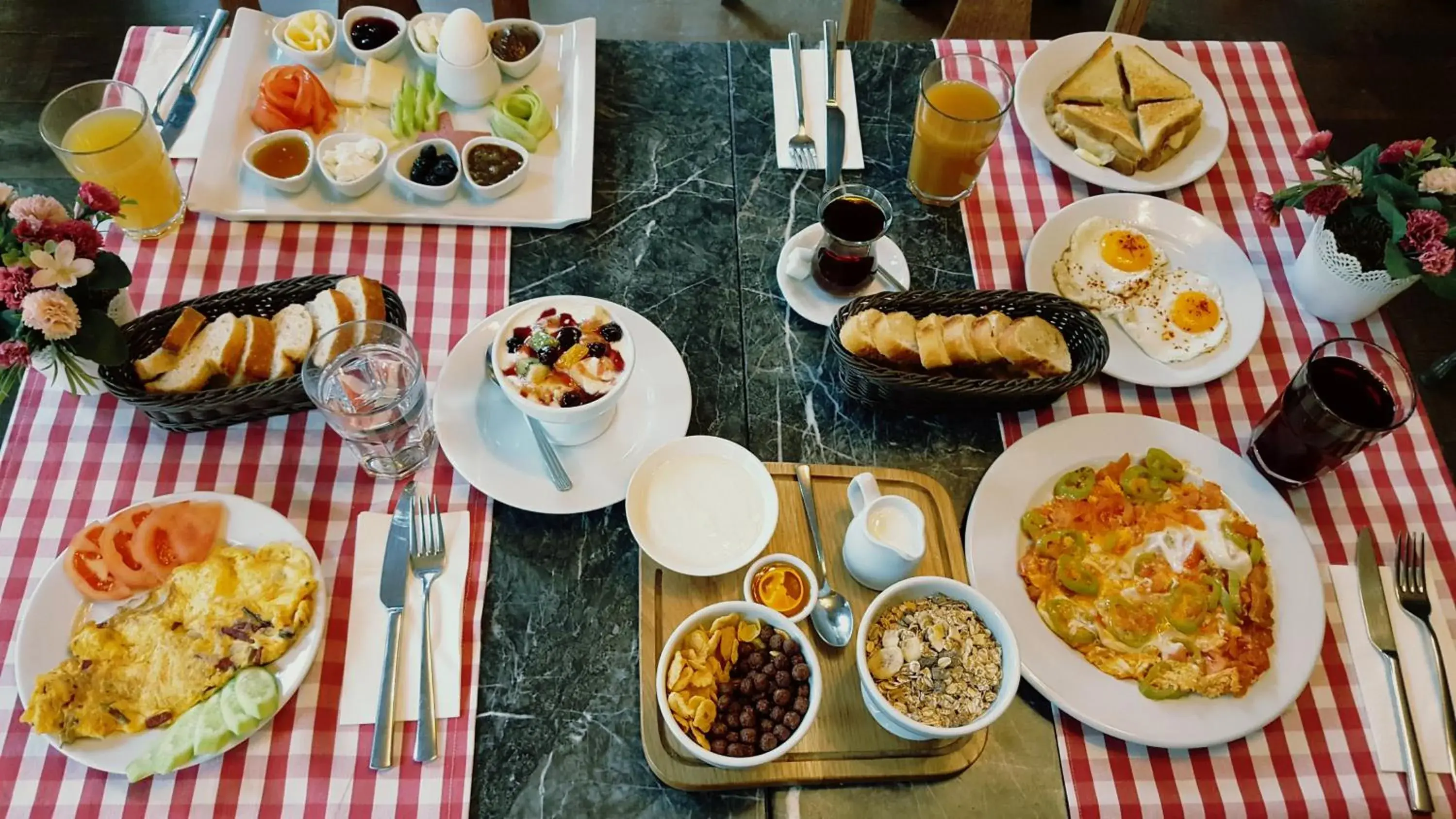 Food close-up, Breakfast in Hypnos Design Hotel