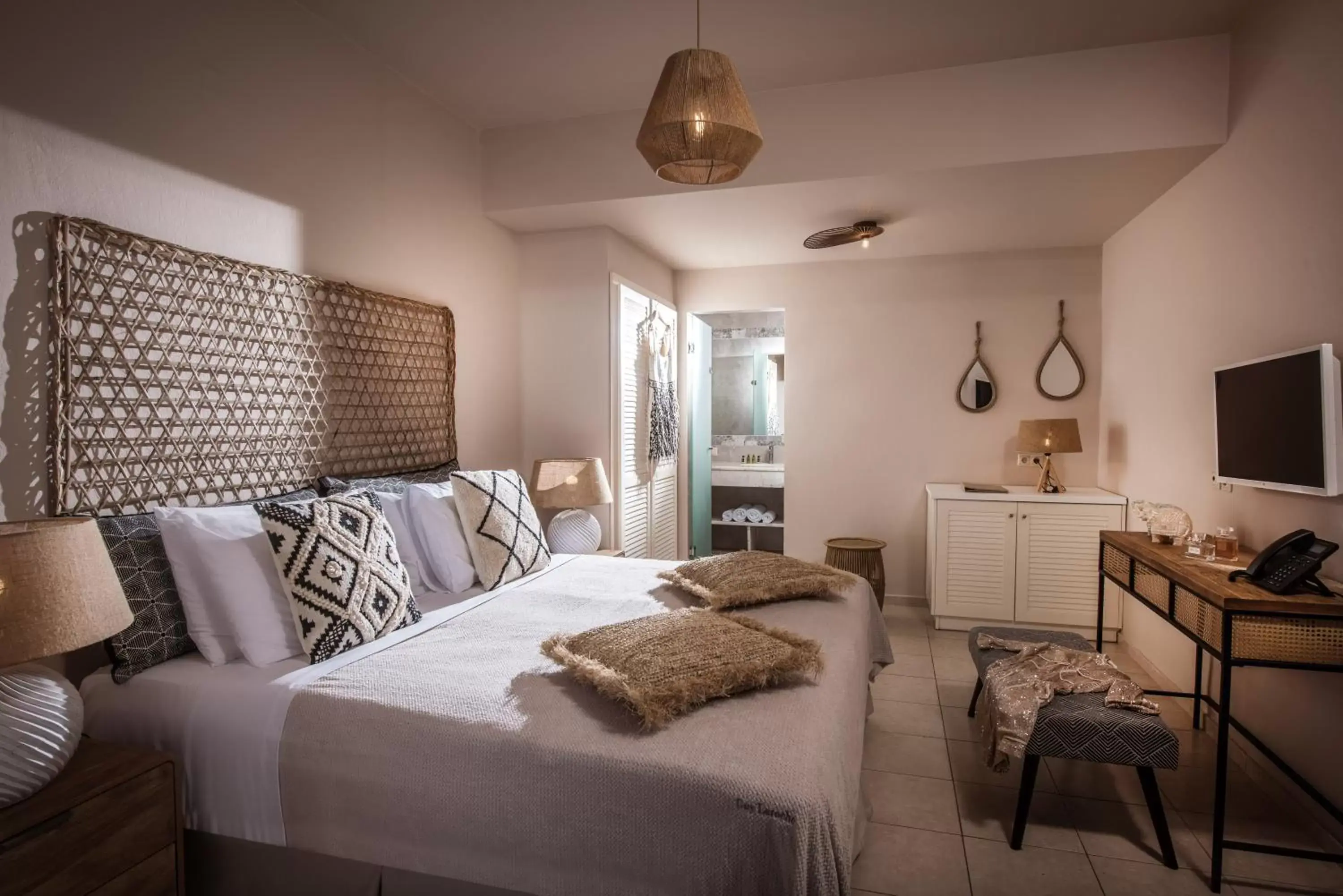 Bedroom in Creta Blue Boutique Hotel