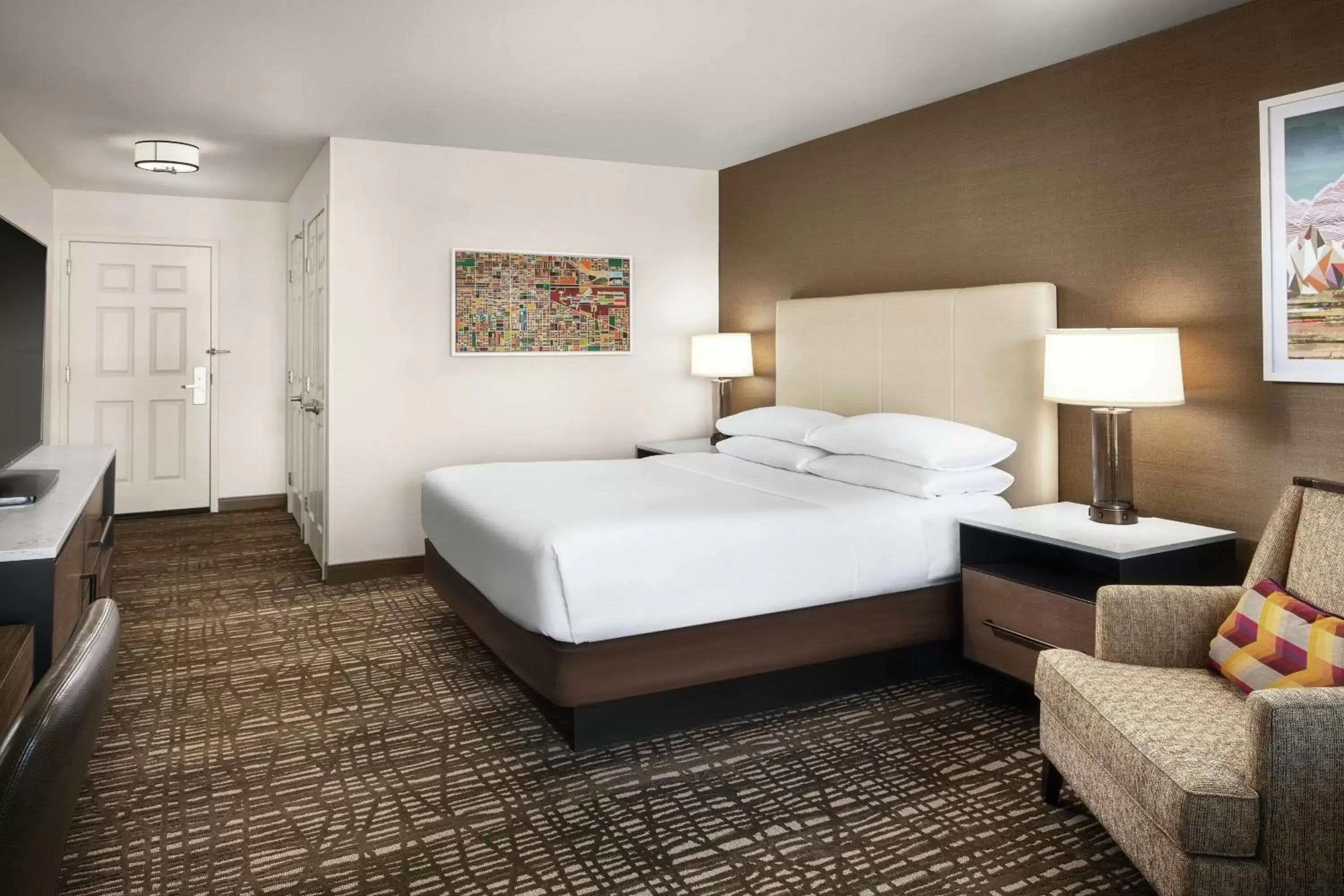 Bed in DoubleTree by Hilton Ontario Airport