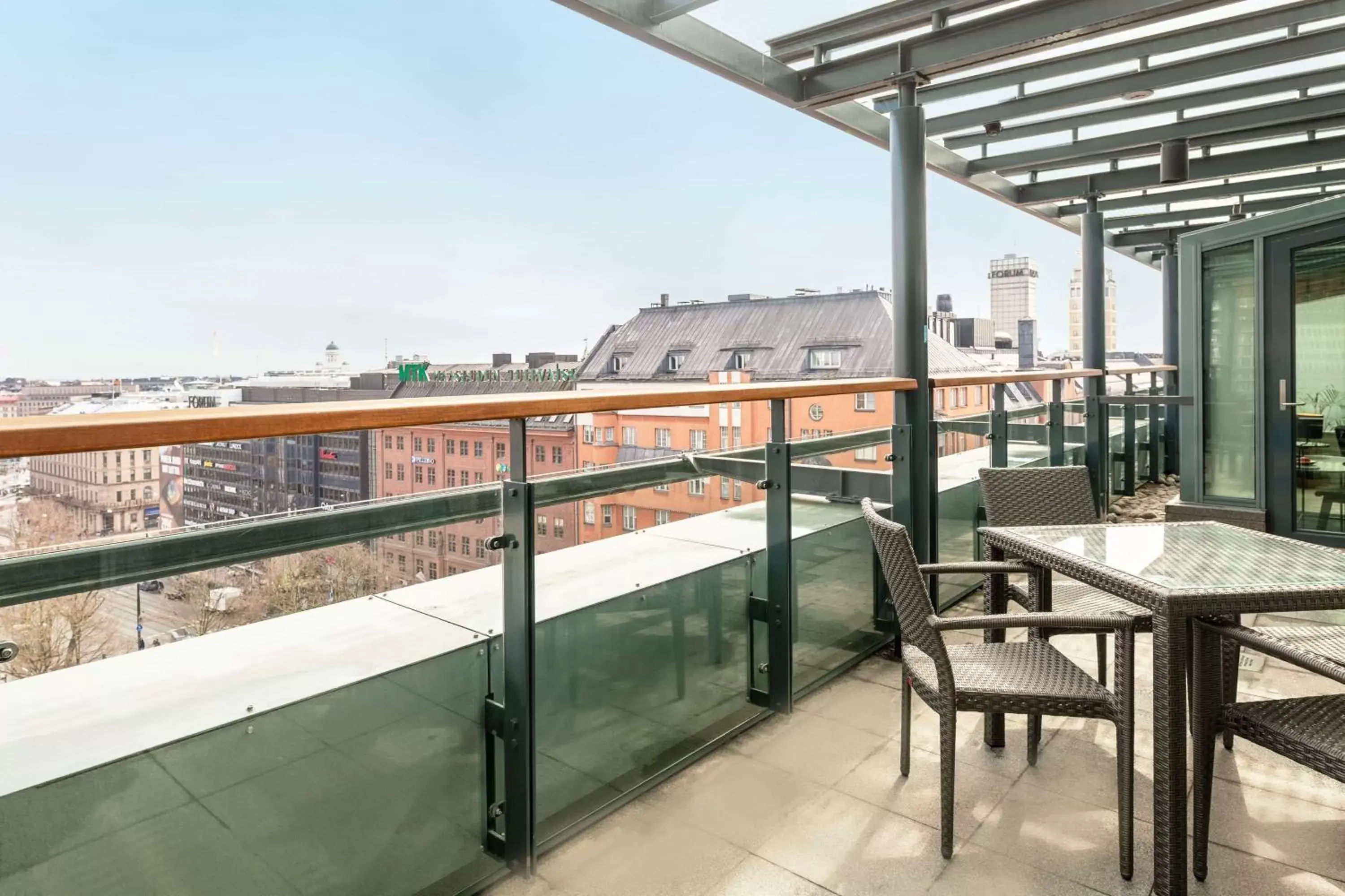 Photo of the whole room, Balcony/Terrace in Scandic Simonkenttä