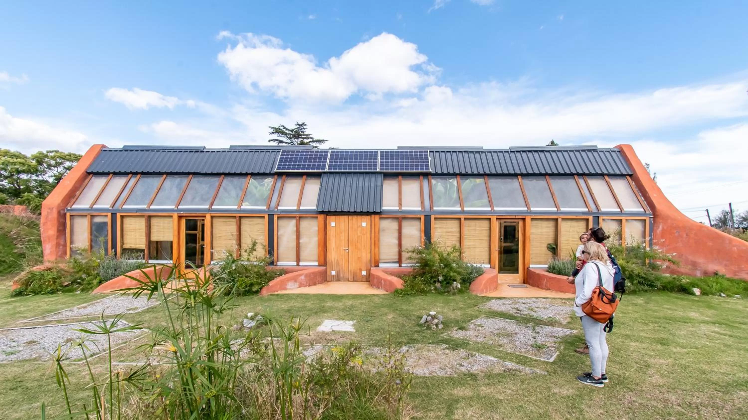 Garden view in Caliu Earthship Ecolodge