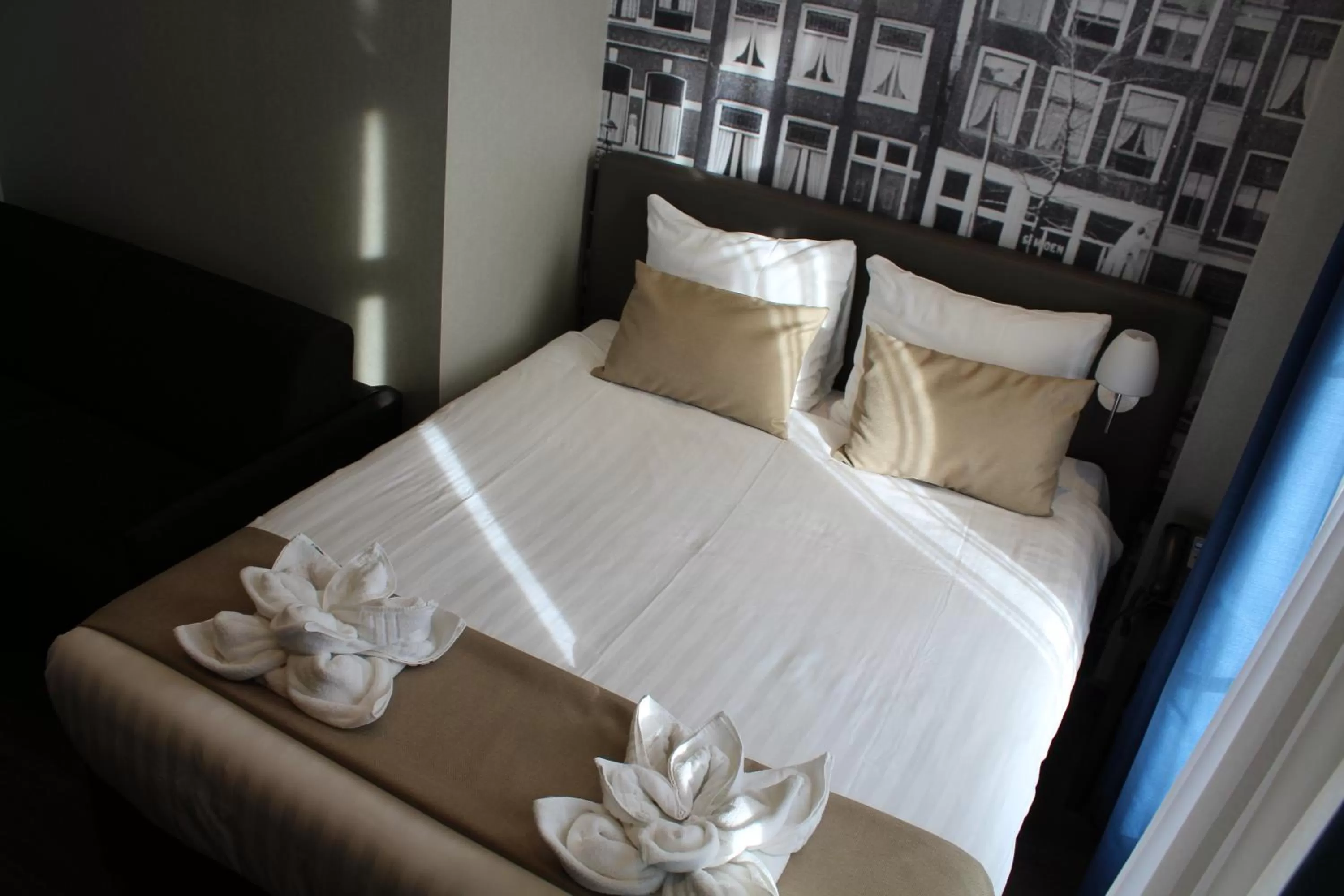 Bed in Royal Amsterdam Hotel