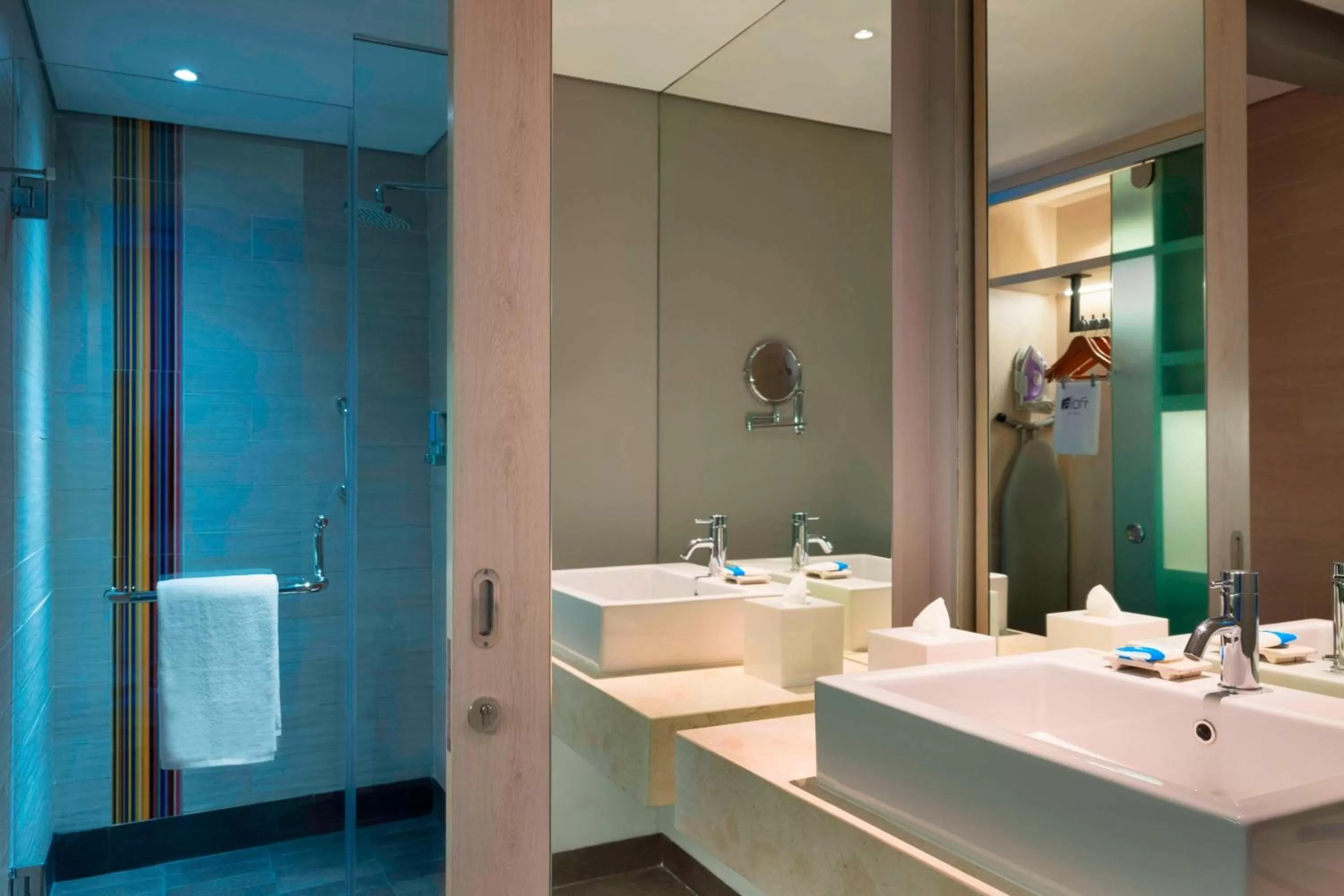 Bathroom in Aloft Jakarta Wahid Hasyim
