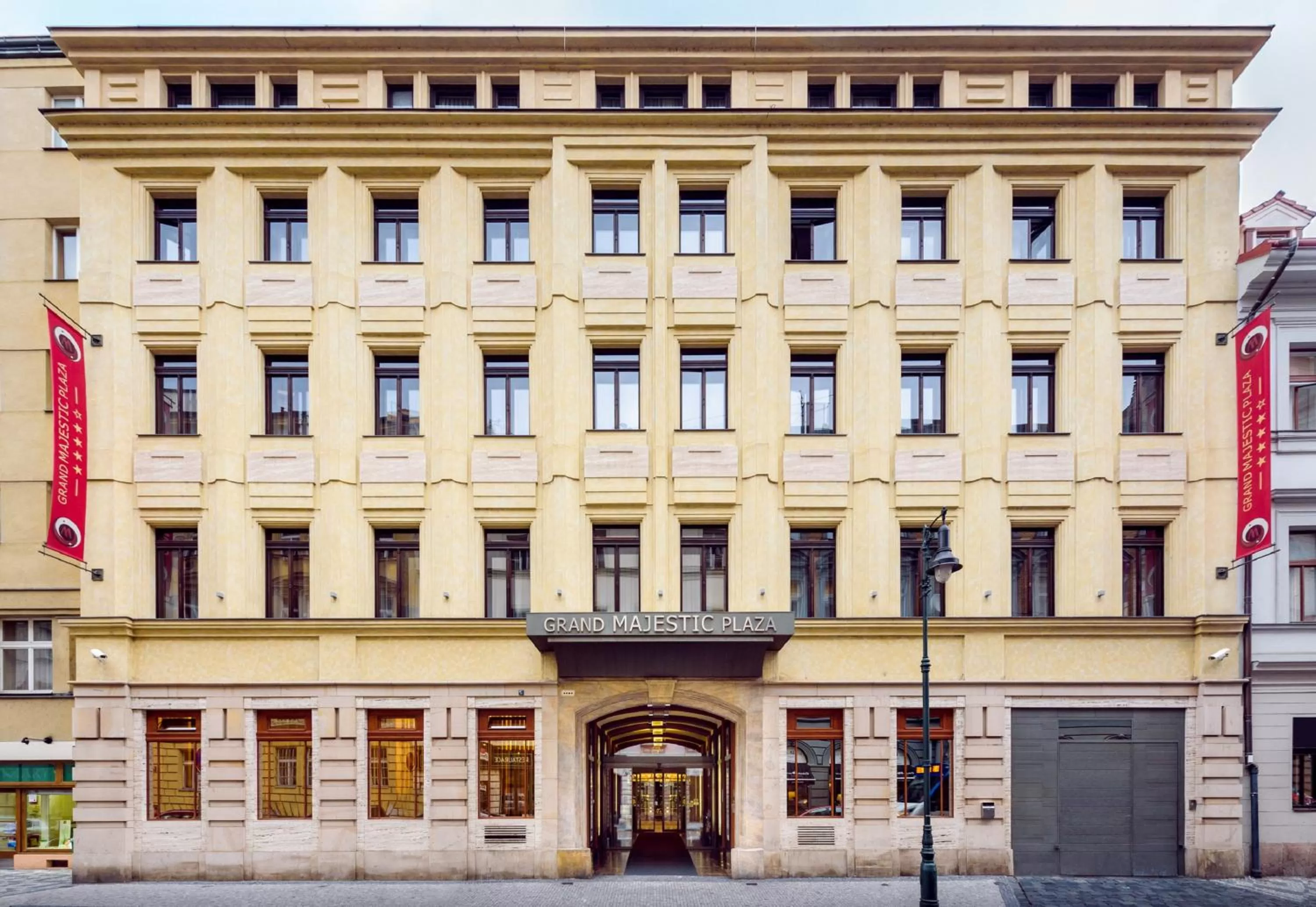 Facade/entrance in Grand Majestic Hotel Prague