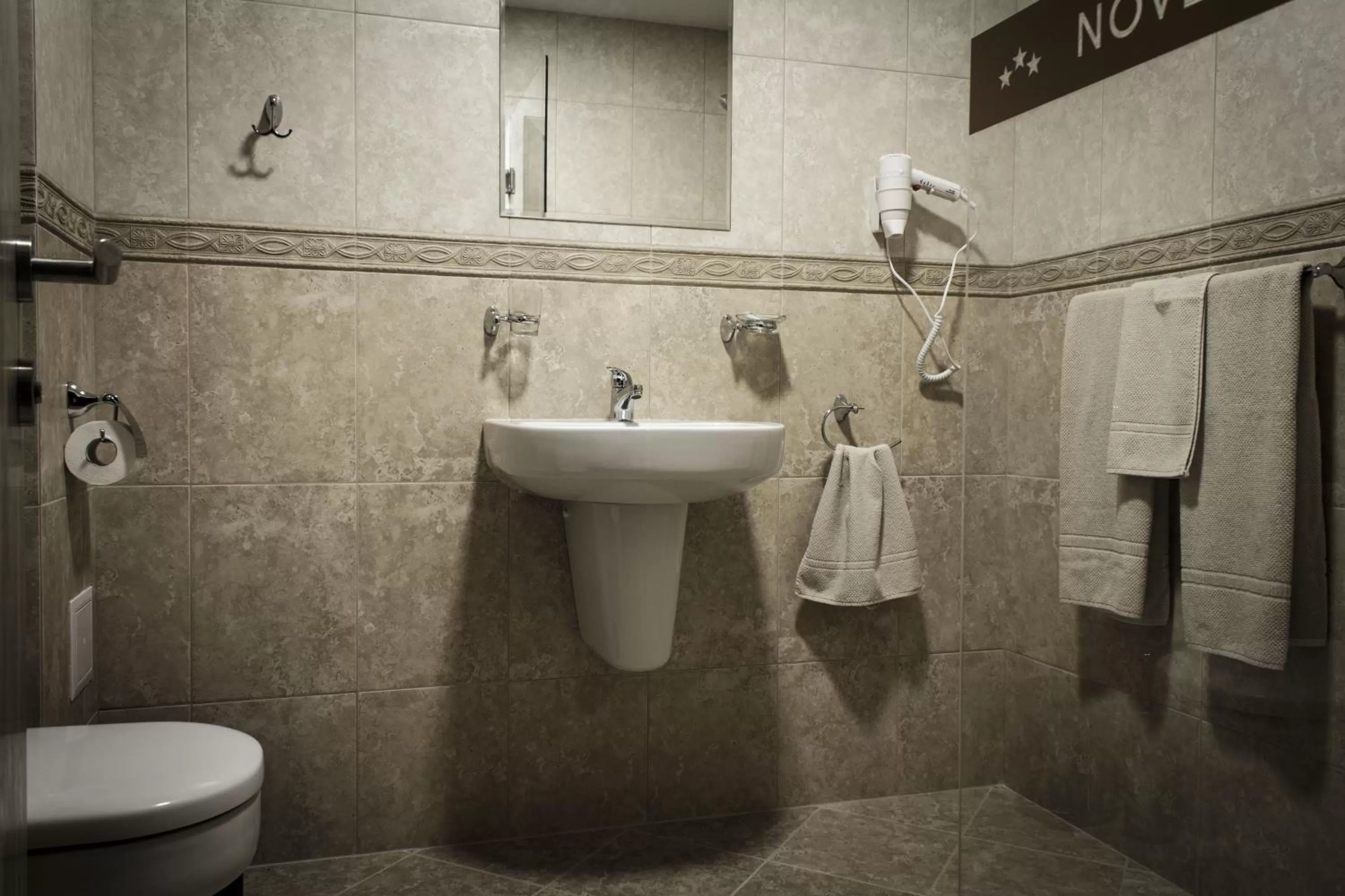Bathroom in Hotel Nove