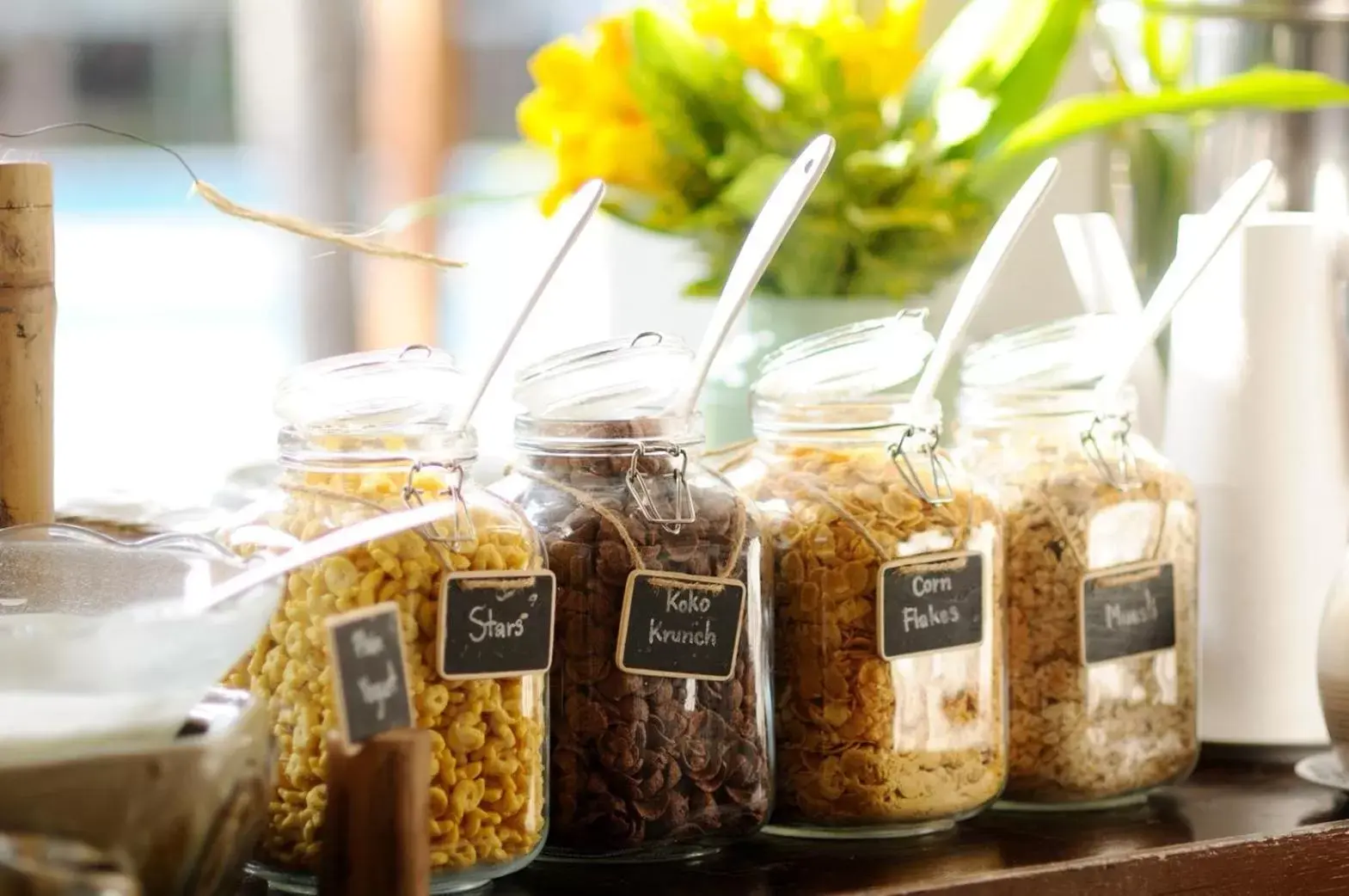 Buffet breakfast in Dolphin Bay Beach Resort Buffet breakfast in Dolphin Bay Beach Resort