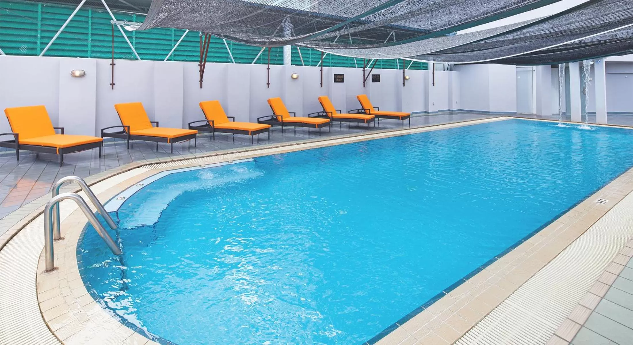 Pool view in The Bayview Beach Resort